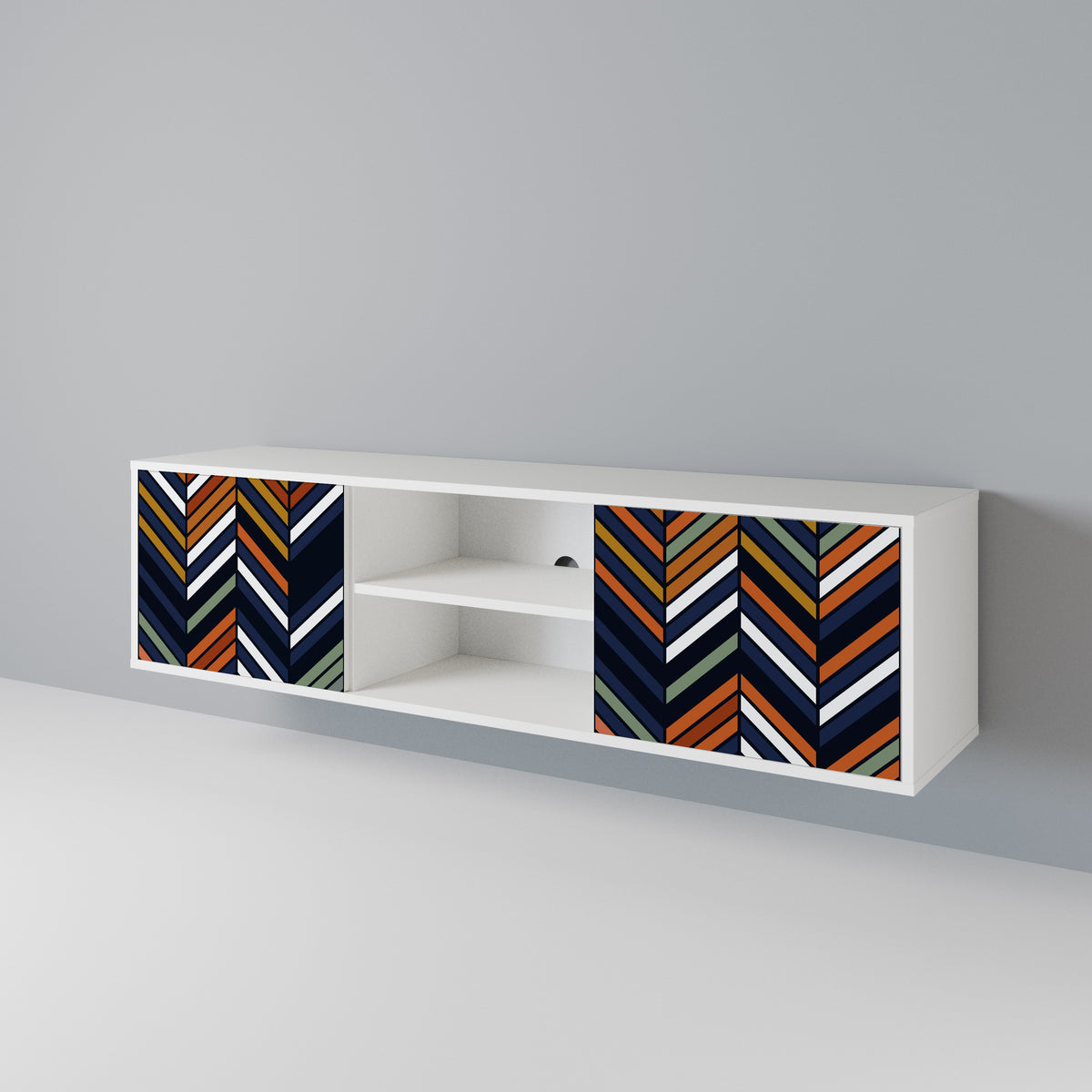 VIBRANT PATCHWORK 2-türiges TV-Lowboard