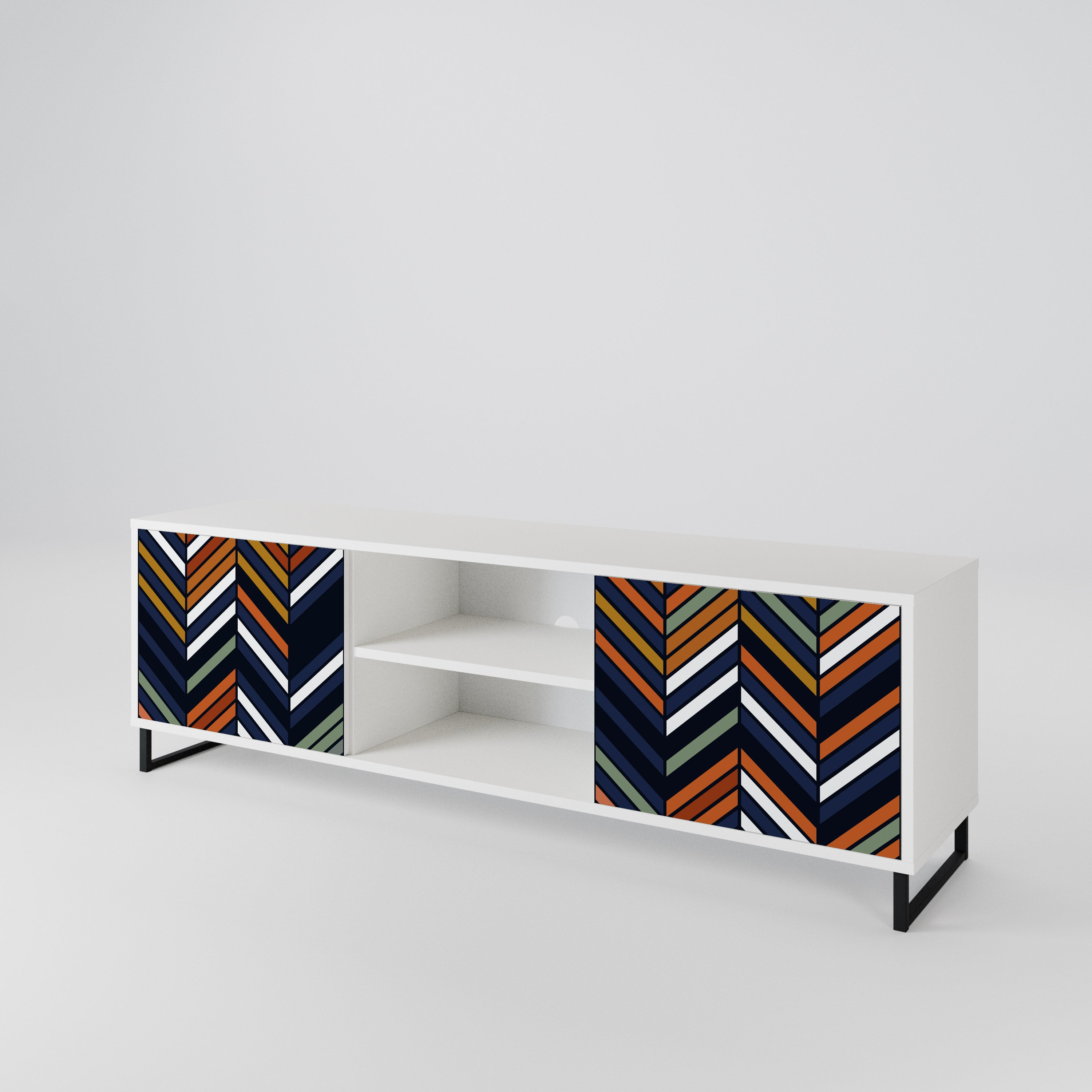 VIBRANT PATCHWORK 2-Door TV Cabinet
