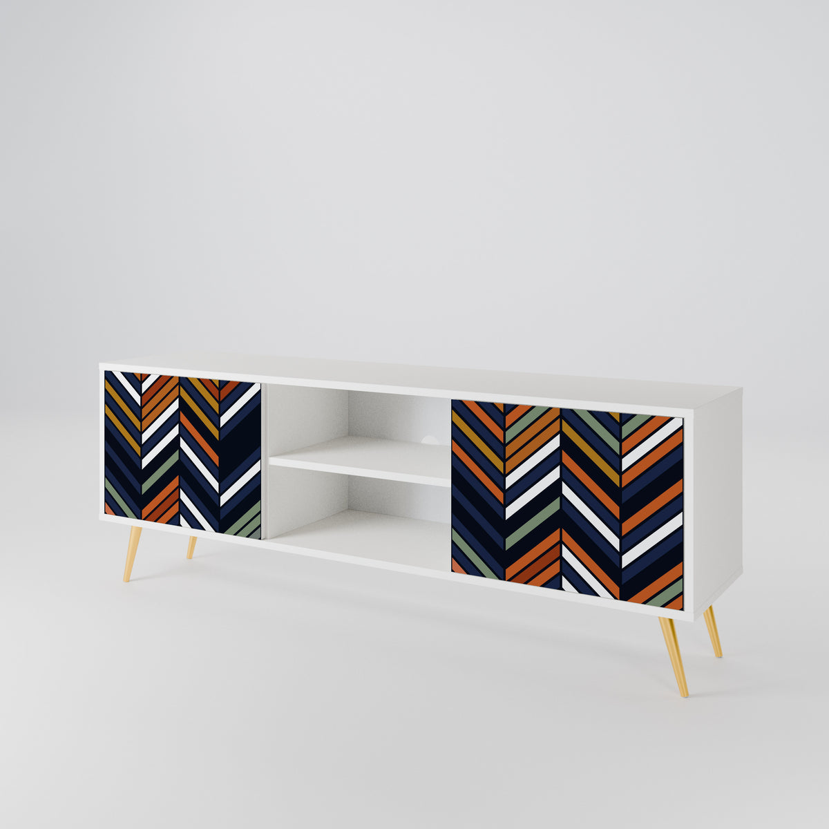 VIBRANT PATCHWORK 2-türiges TV-Lowboard