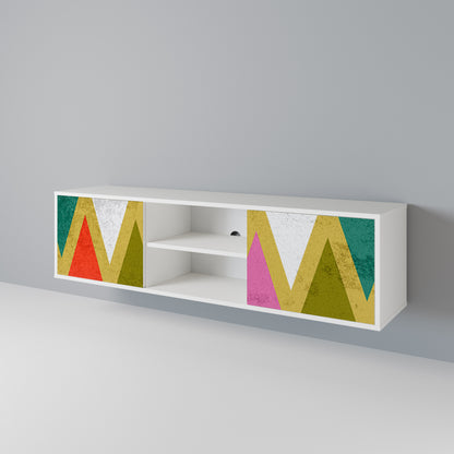 COLORFUL TRIANGLES 2-türiges TV-Lowboard