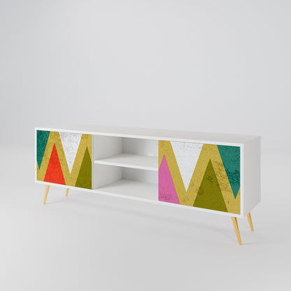 COLORFUL TRIANGLES 2-türiges TV-Lowboard