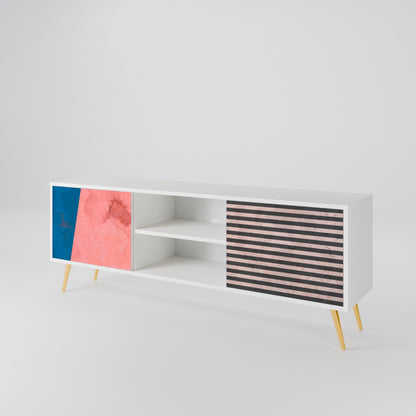 GLAMOROUS STRIPE 2-türiges TV-Lowboard
