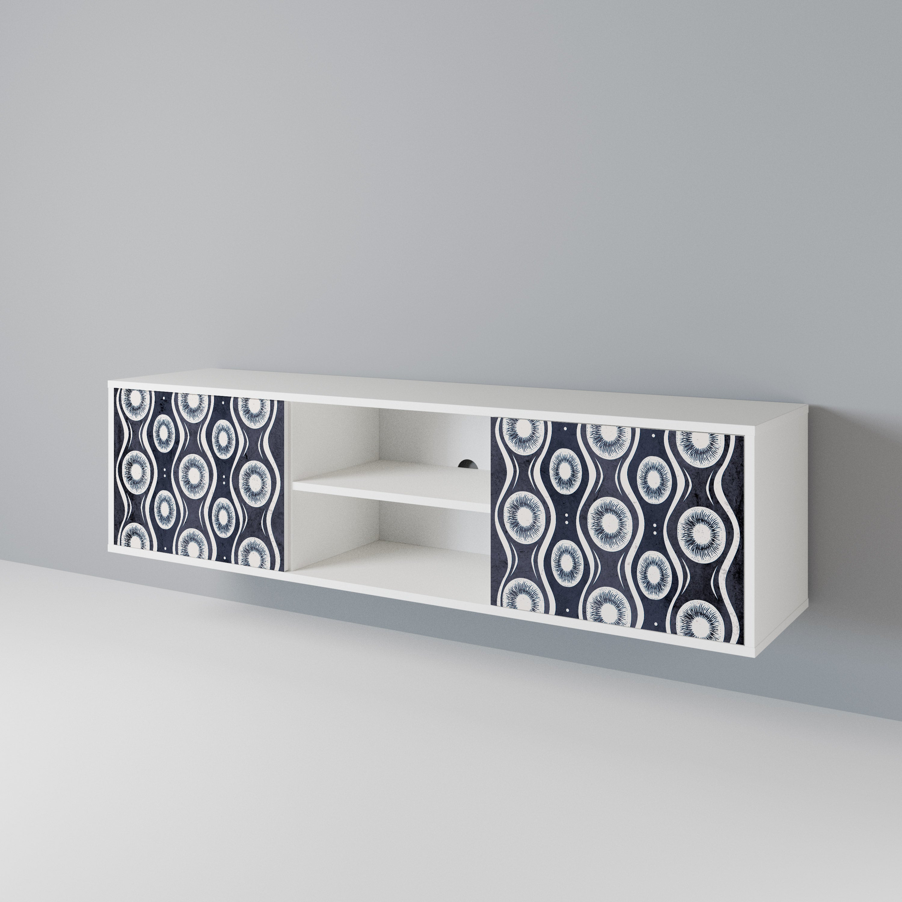 GRAPHITE EYES 2-türiges TV-Lowboard