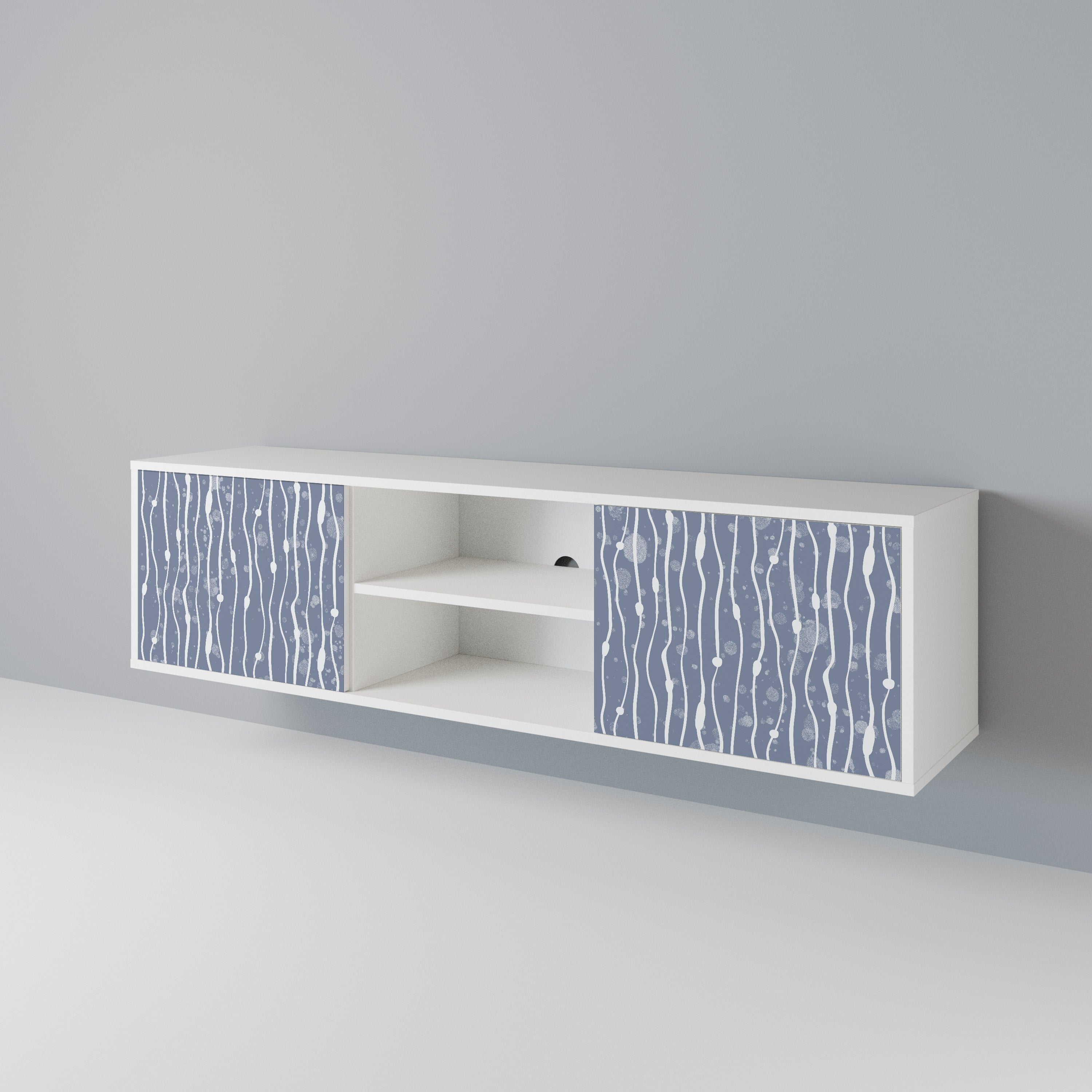 GRAPHITE RAIN 2-türiges TV-Lowboard