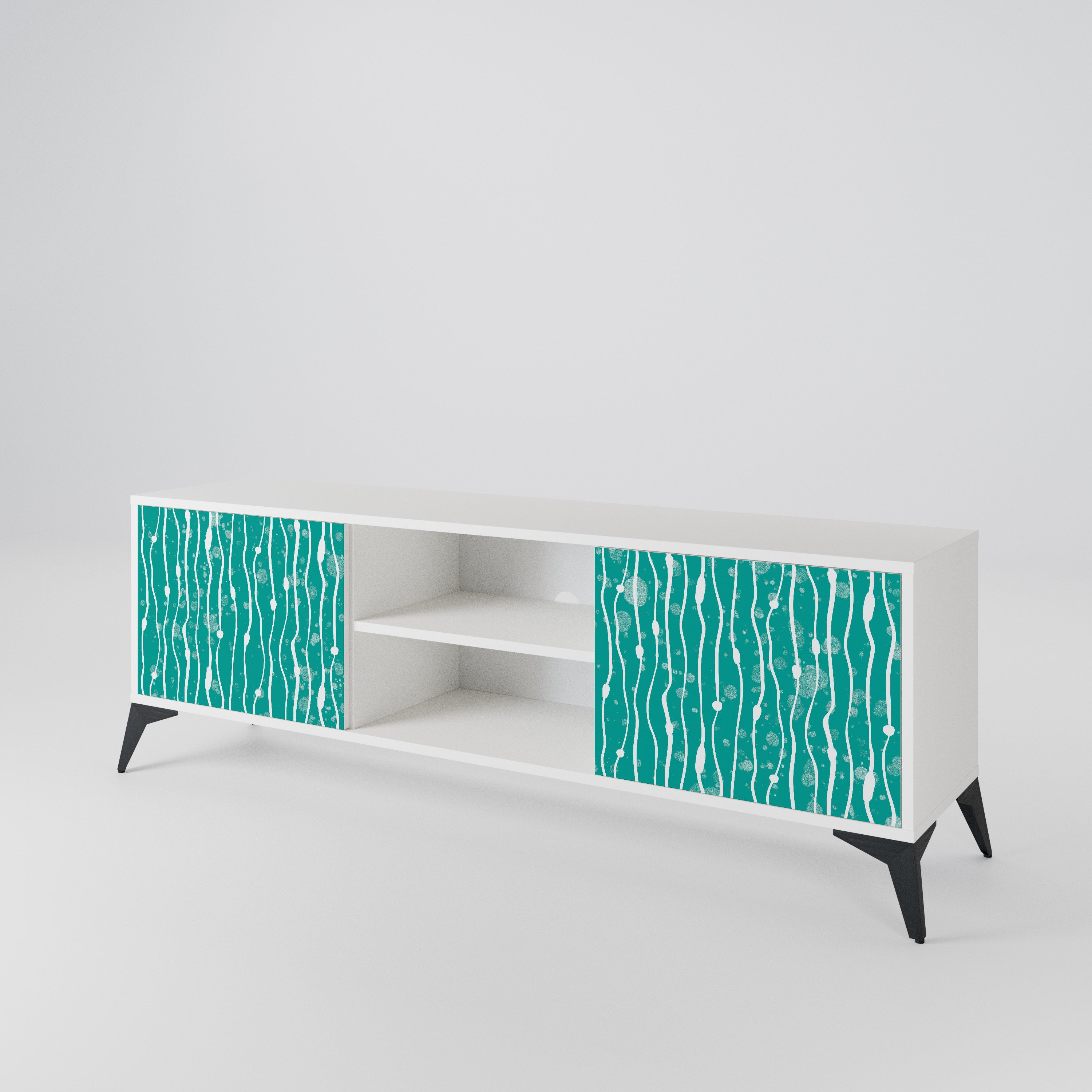 TURQUOISE RAIN 2-türiges TV-Lowboard