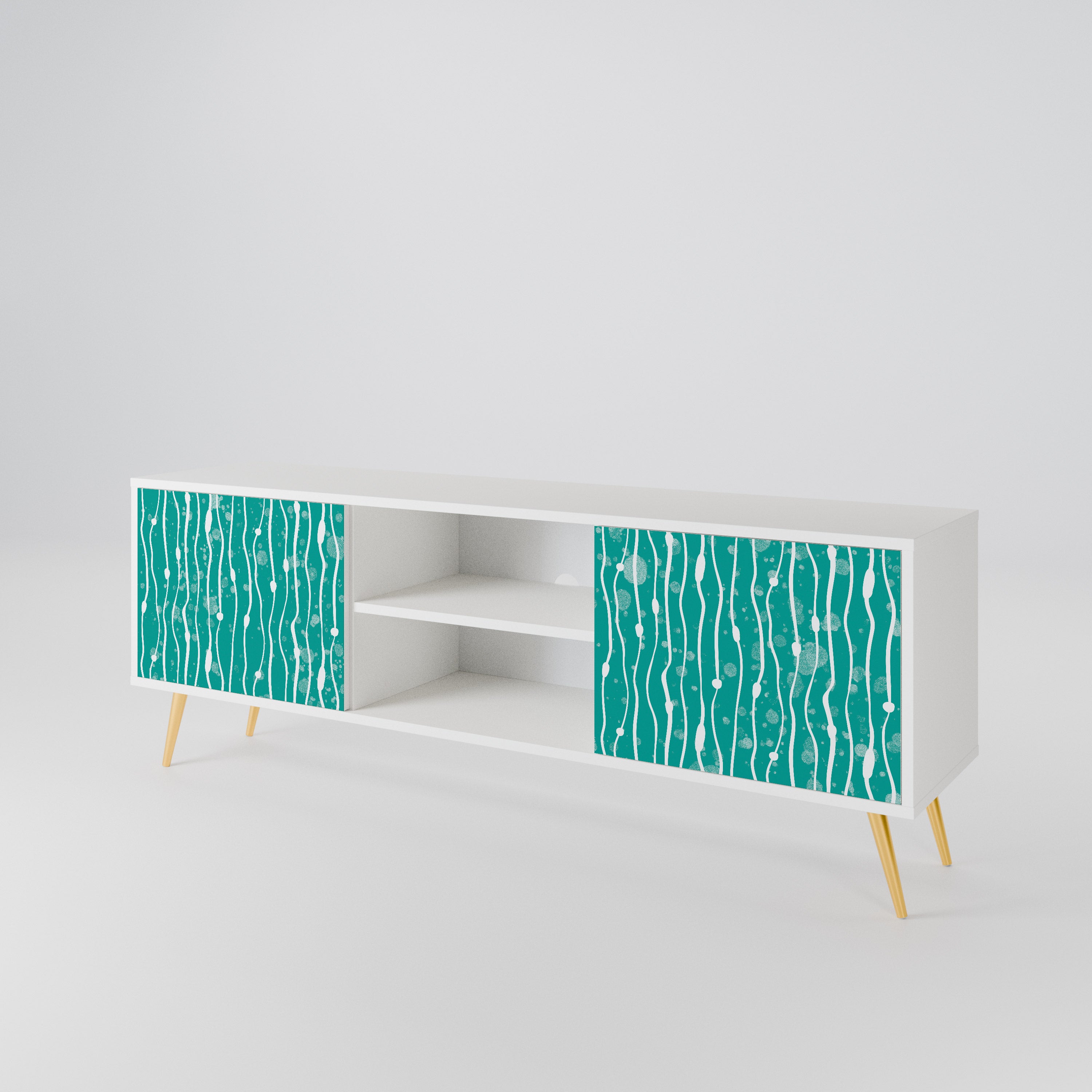 TURQUOISE RAIN 2-türiges TV-Lowboard