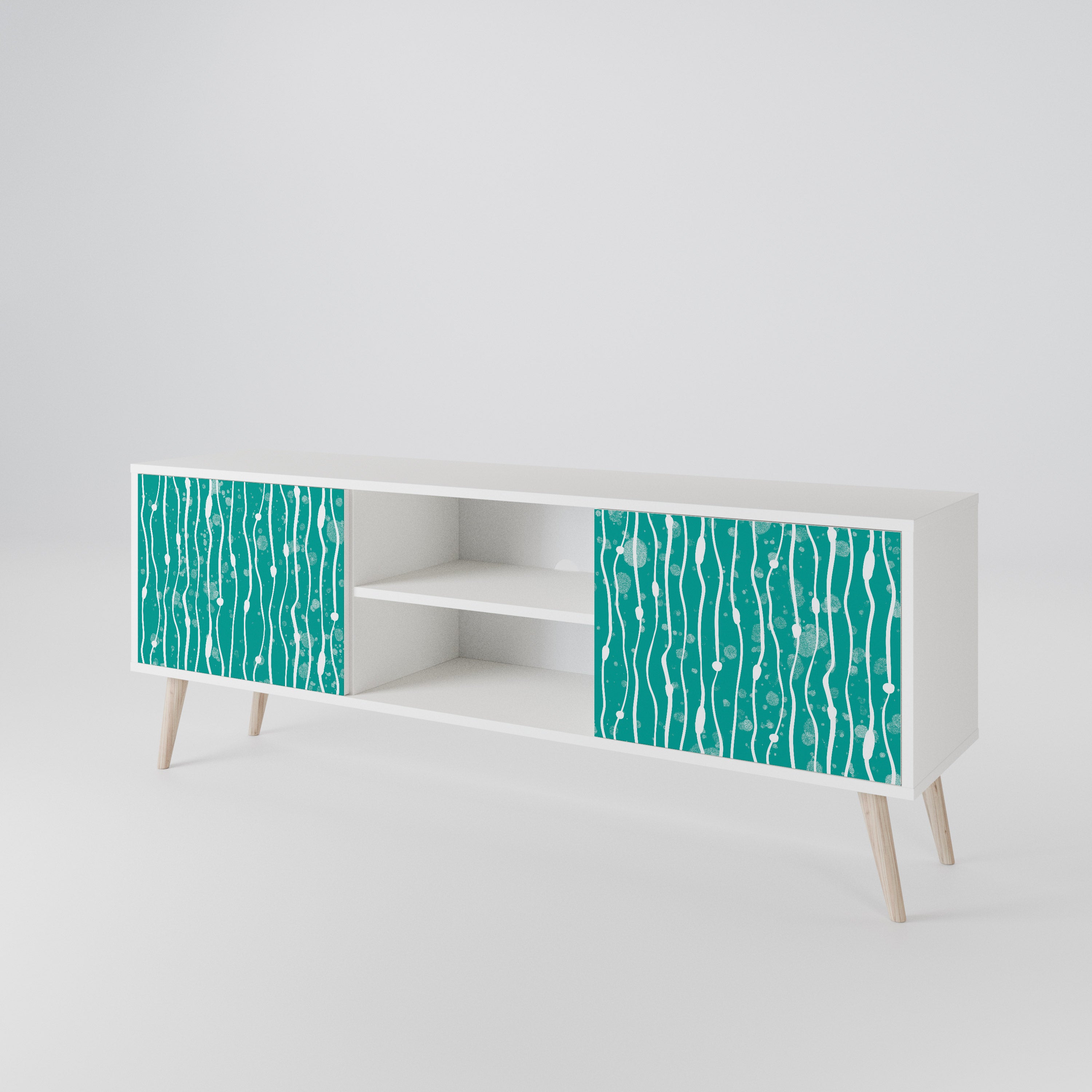TURQUOISE RAIN 2-türiges TV-Lowboard
