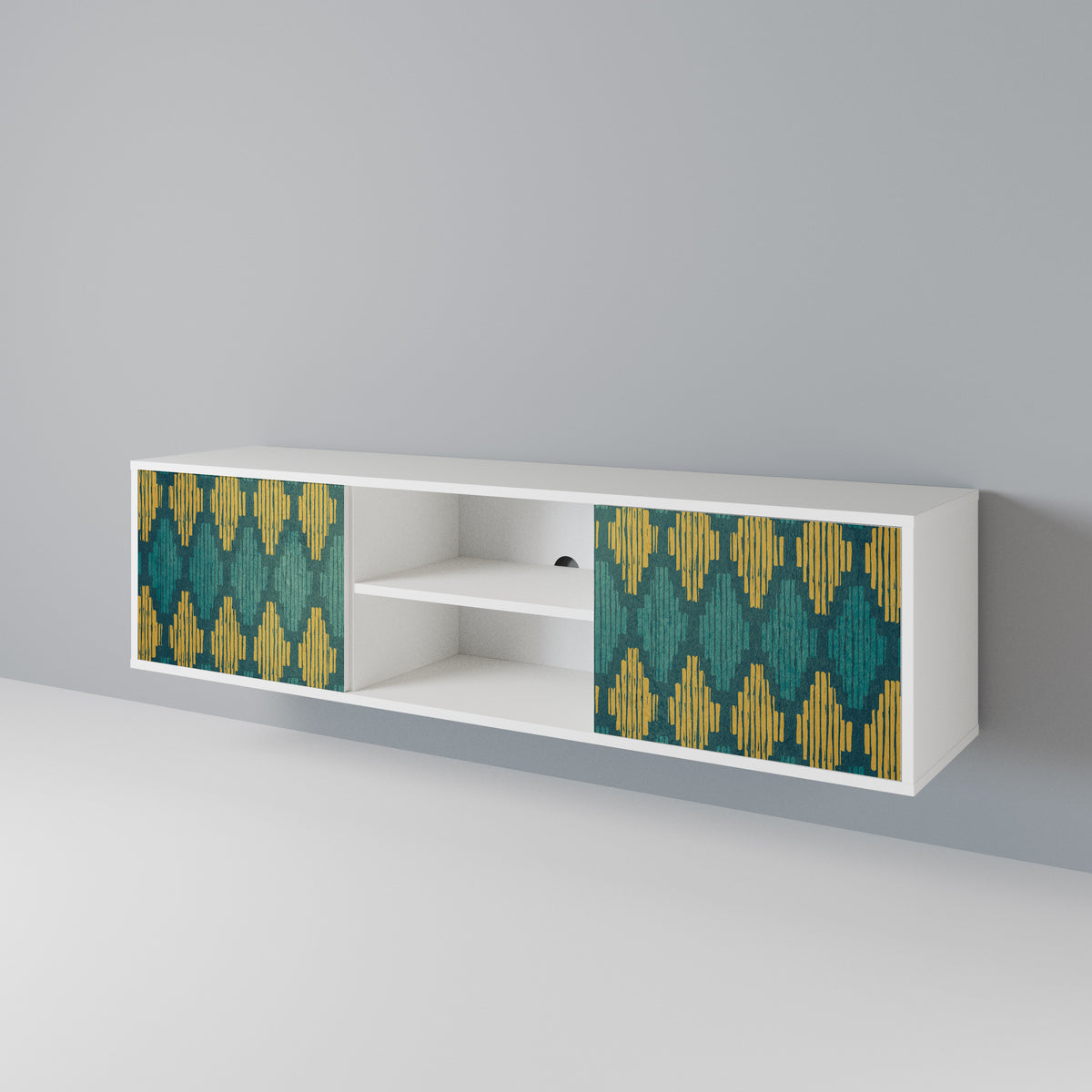 POLYGONS 2-türiges TV-Lowboard