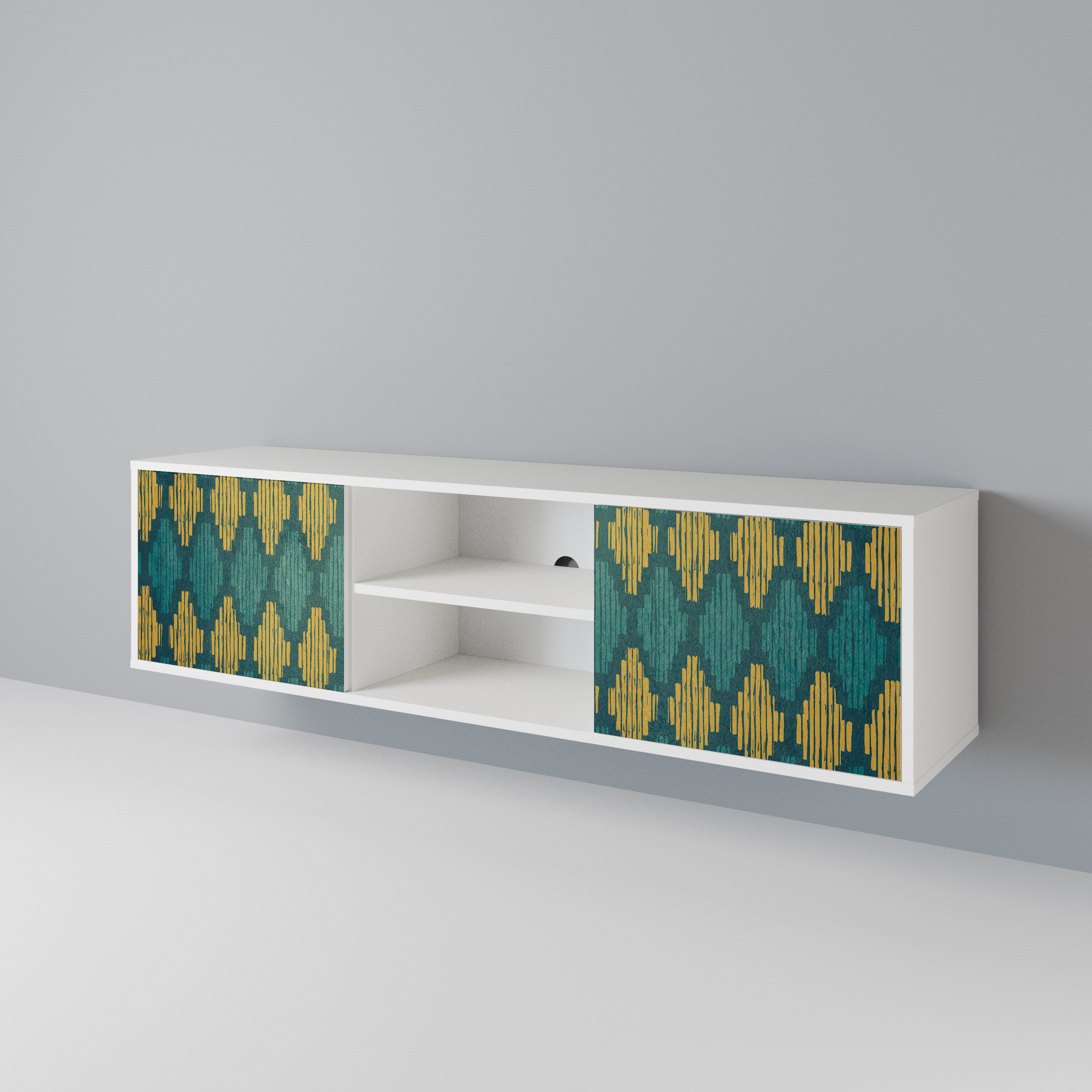 POLYGONS 2-türiges TV-Lowboard