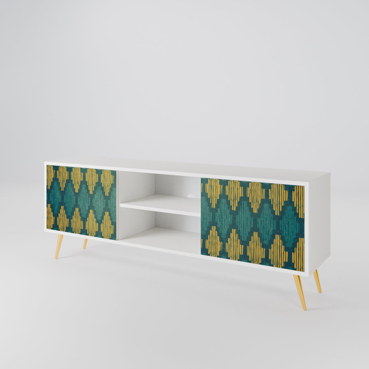 POLYGONS 2-türiges TV-Lowboard