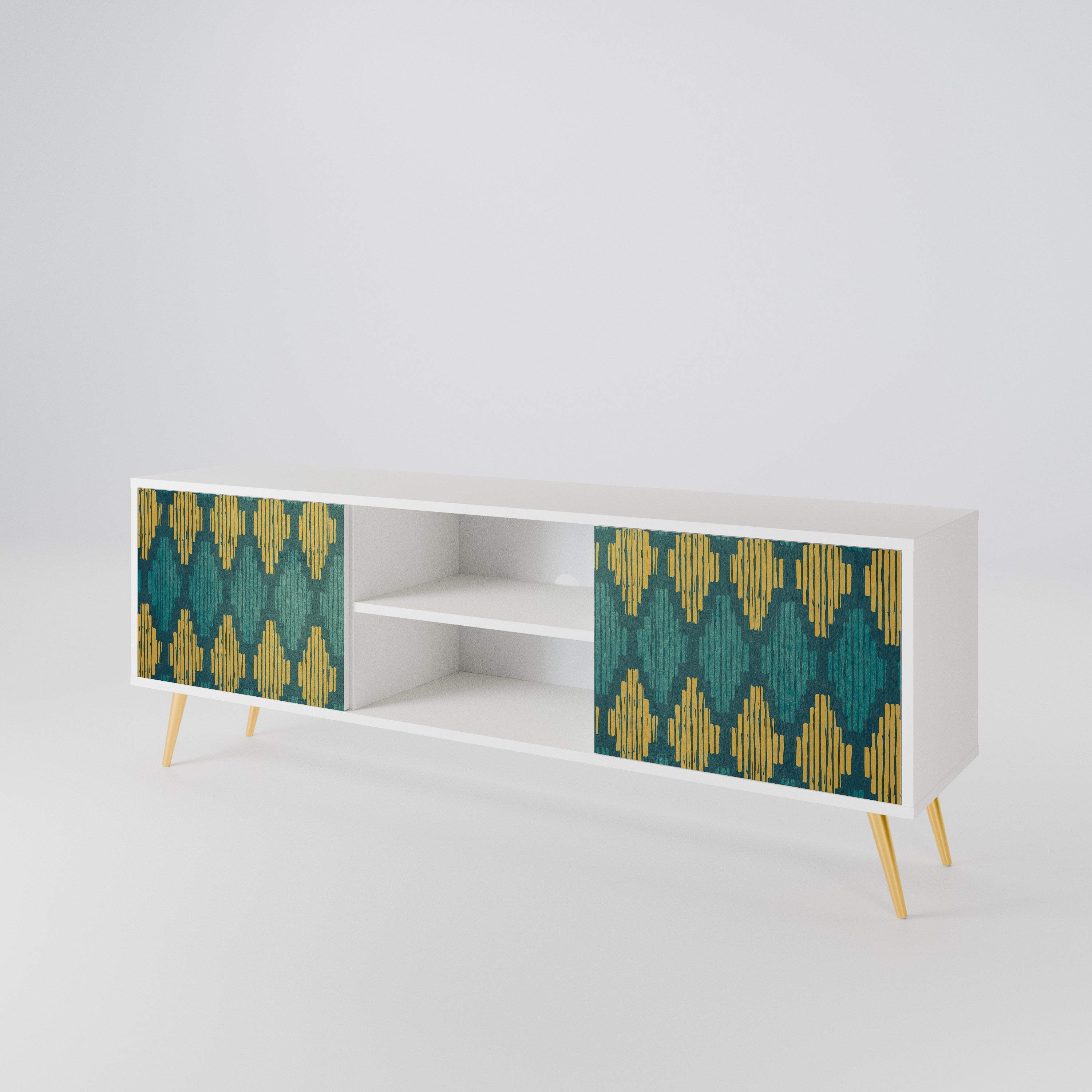 POLYGONS 2-türiges TV-Lowboard