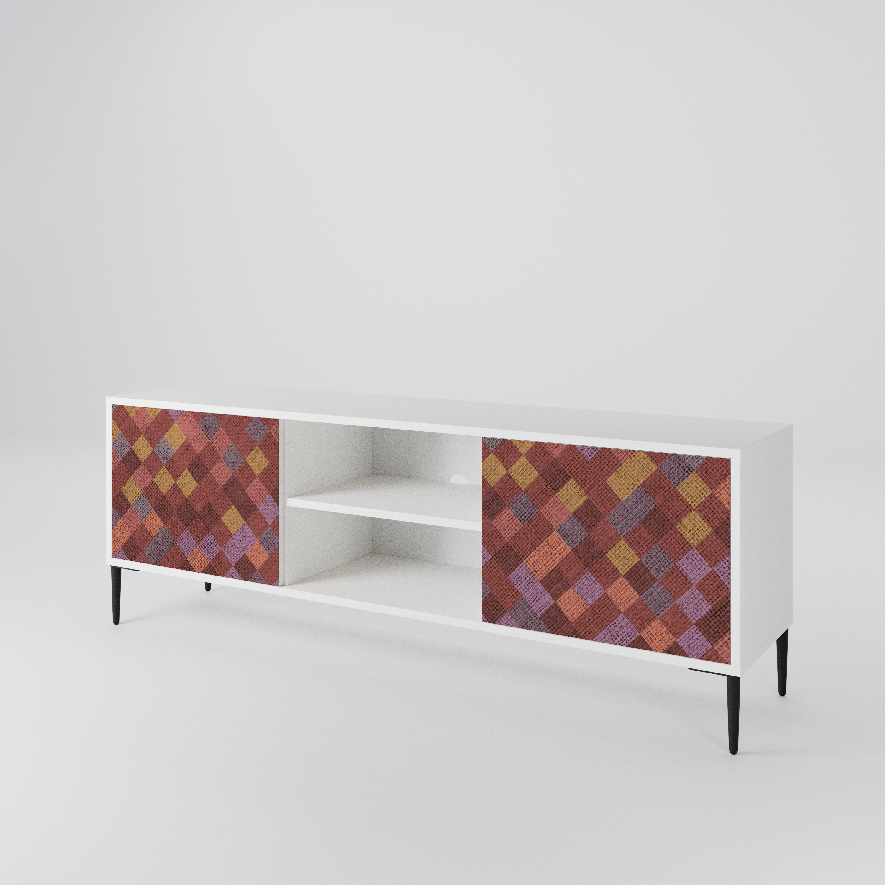 PAINTED SQUARES 2-türiges TV-Lowboard