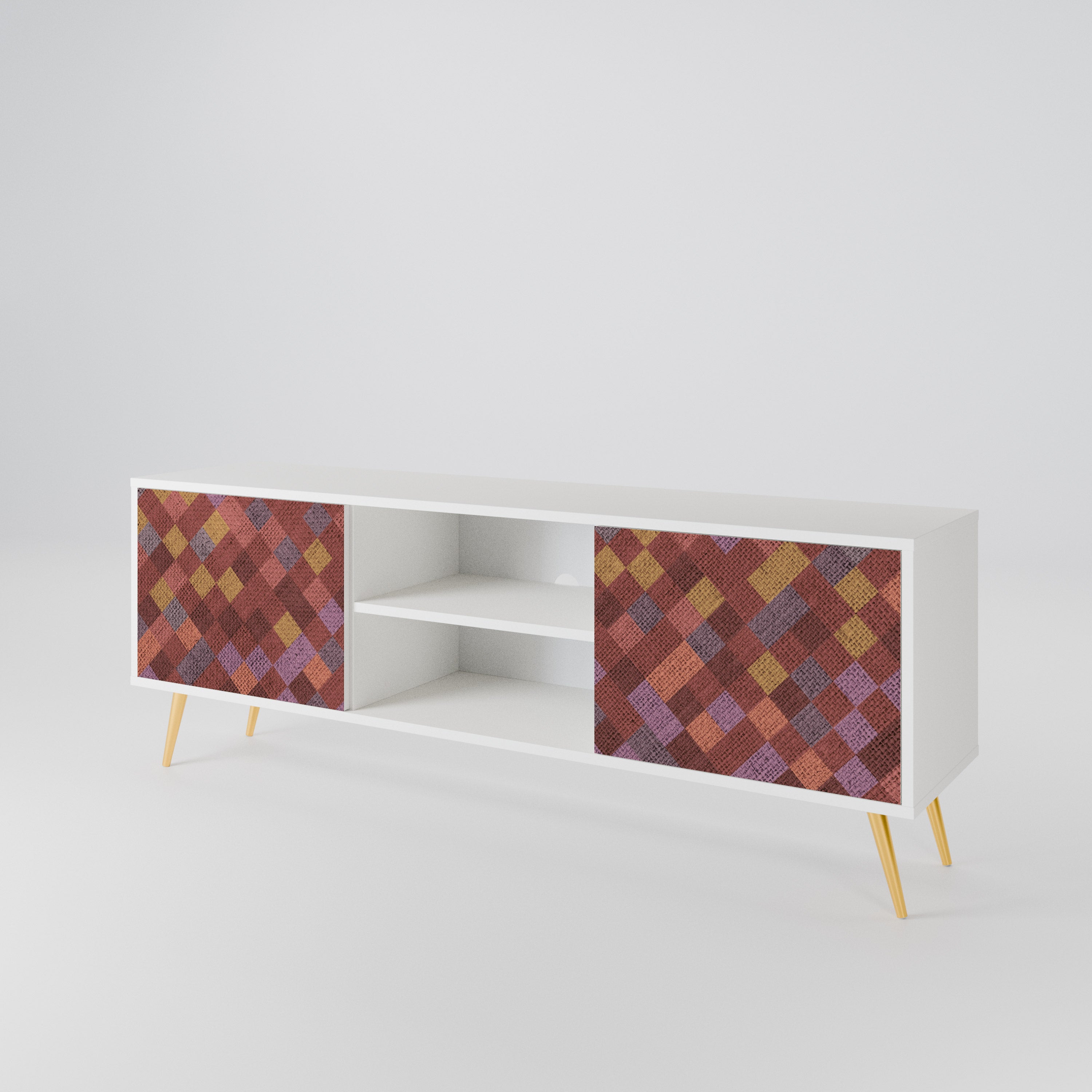 PAINTED SQUARES 2-türiges TV-Lowboard
