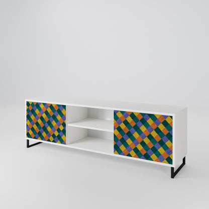 PAINTED SQUARES MIX 2-türiges TV-Lowboard