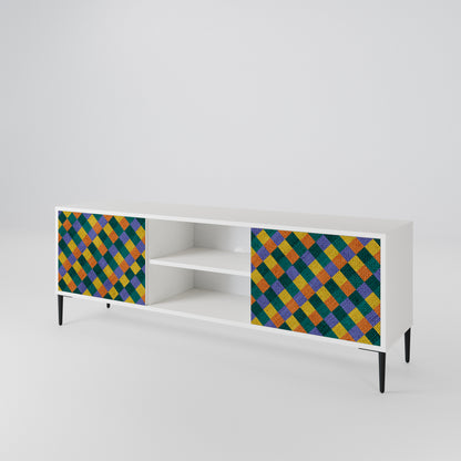 PAINTED SQUARES MIX 2-türiges TV-Lowboard