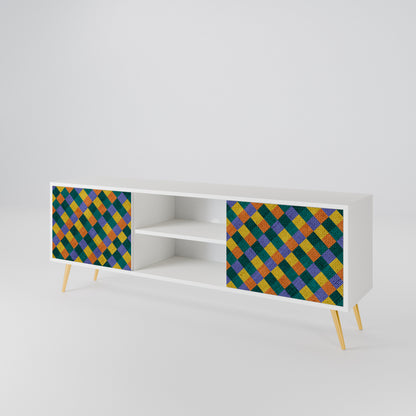 PAINTED SQUARES MIX 2-türiges TV-Lowboard