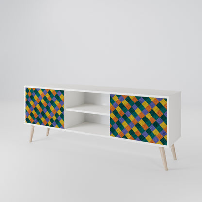 PAINTED SQUARES MIX 2-türiges TV-Lowboard