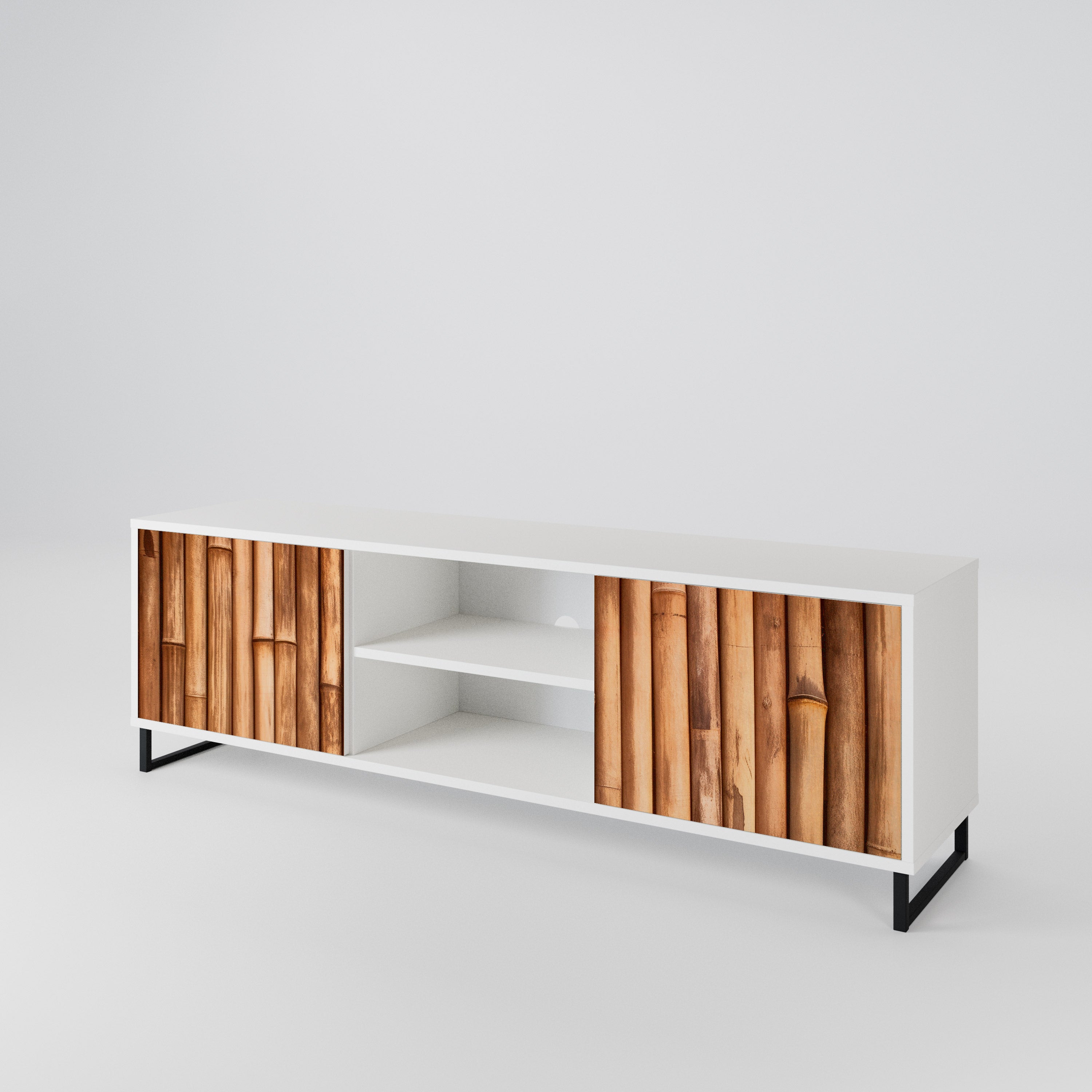 NATURAL WOOD 2-türiges TV-Lowboard