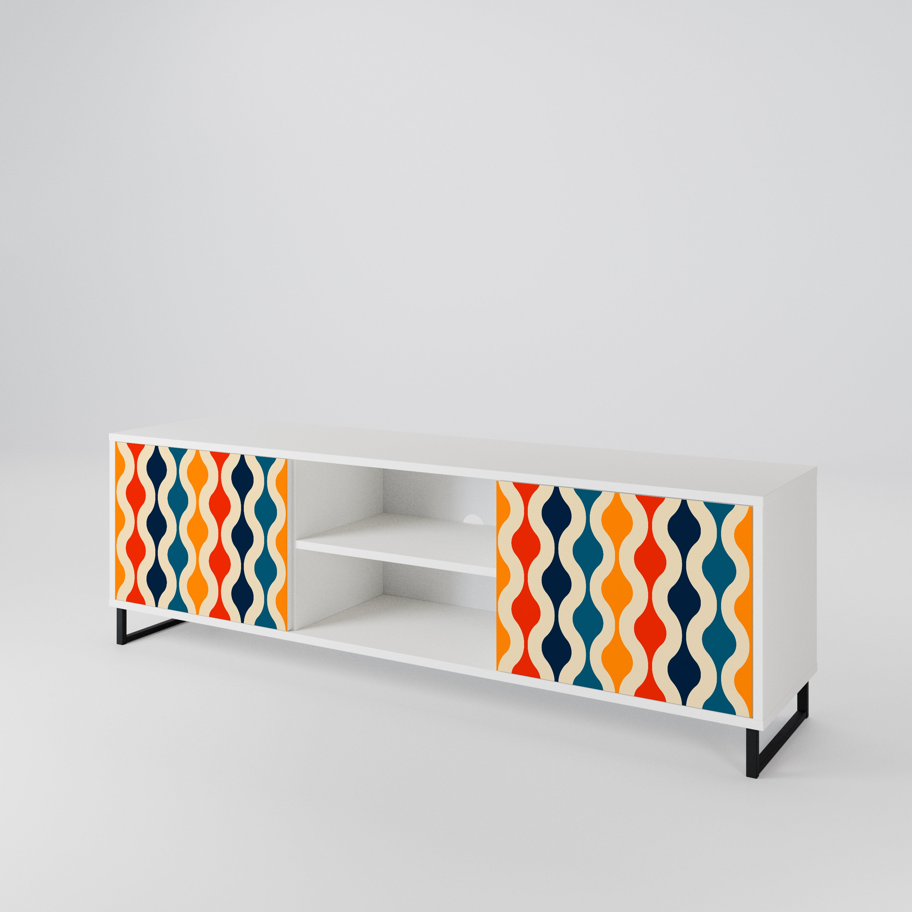 COLORFUL NOSTALGIA 2-türiges TV-Lowboard