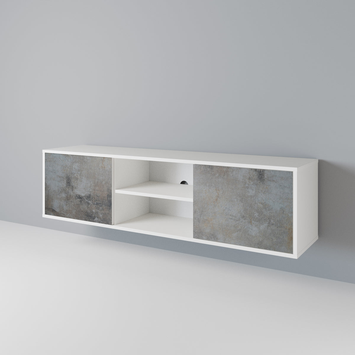 CONCRETE WALL 2-Door TV Cabinet