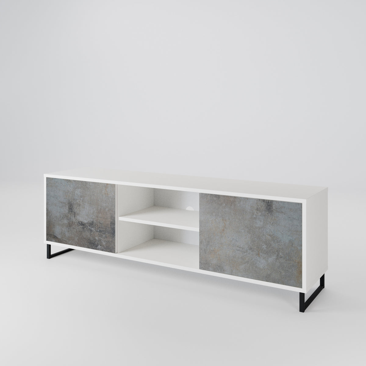 CONCRETE WALL 2-Door TV Cabinet