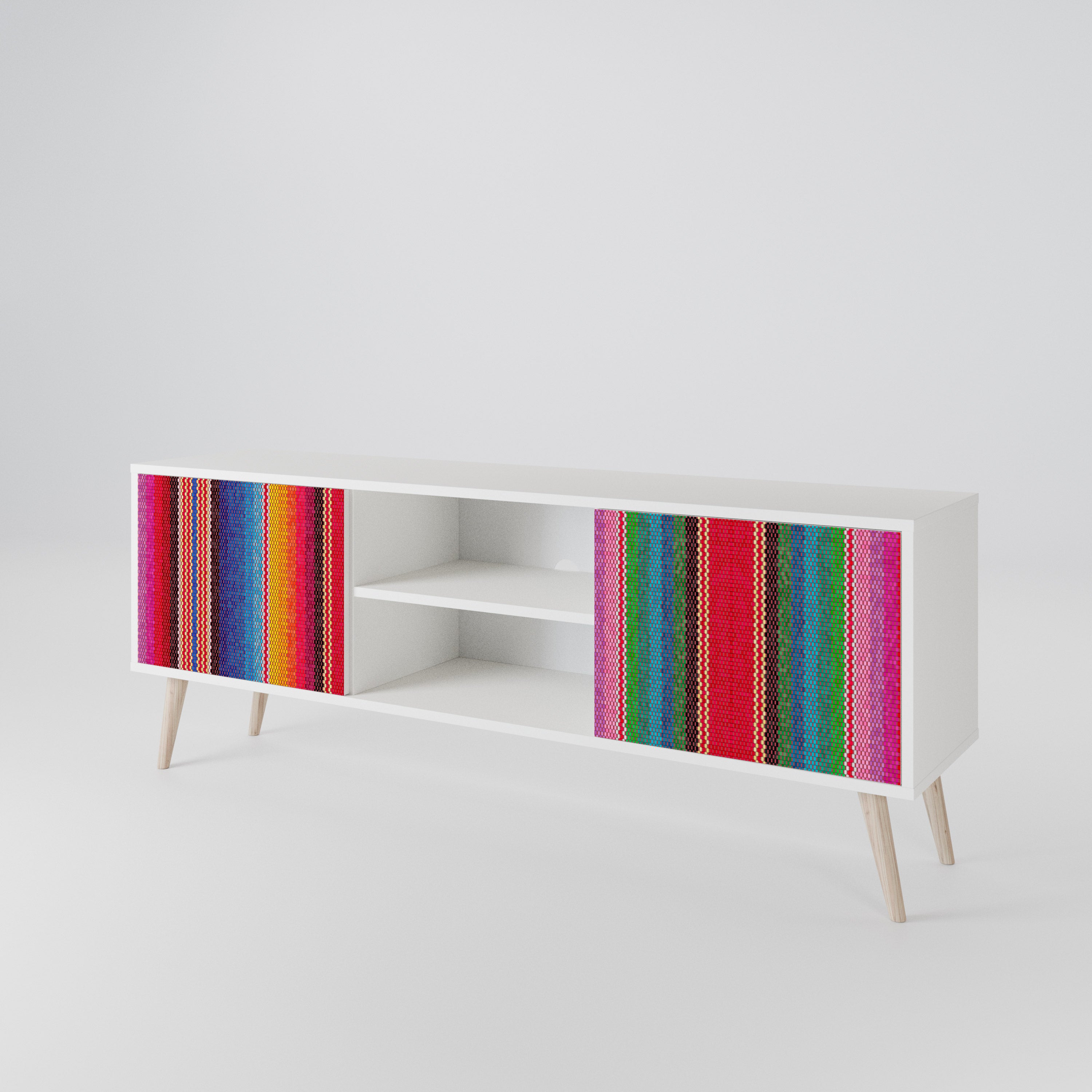 ETHNIC MEXICAN 2-Door TV Cabinet