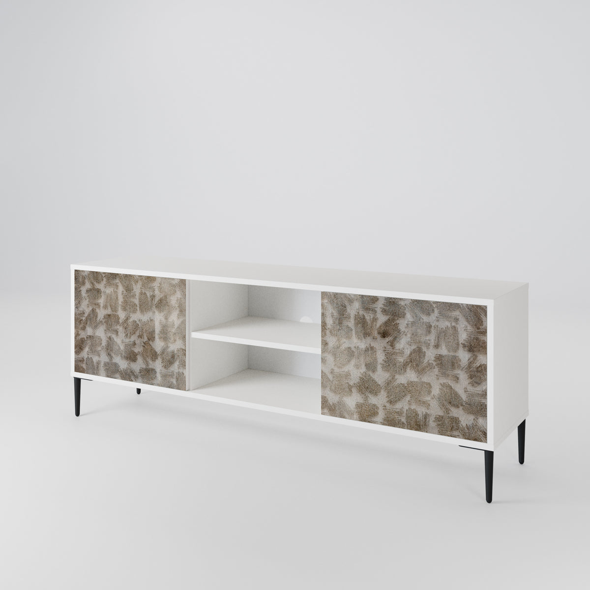 SLIGHTLY BLURRED 2-Door TV Cabinet