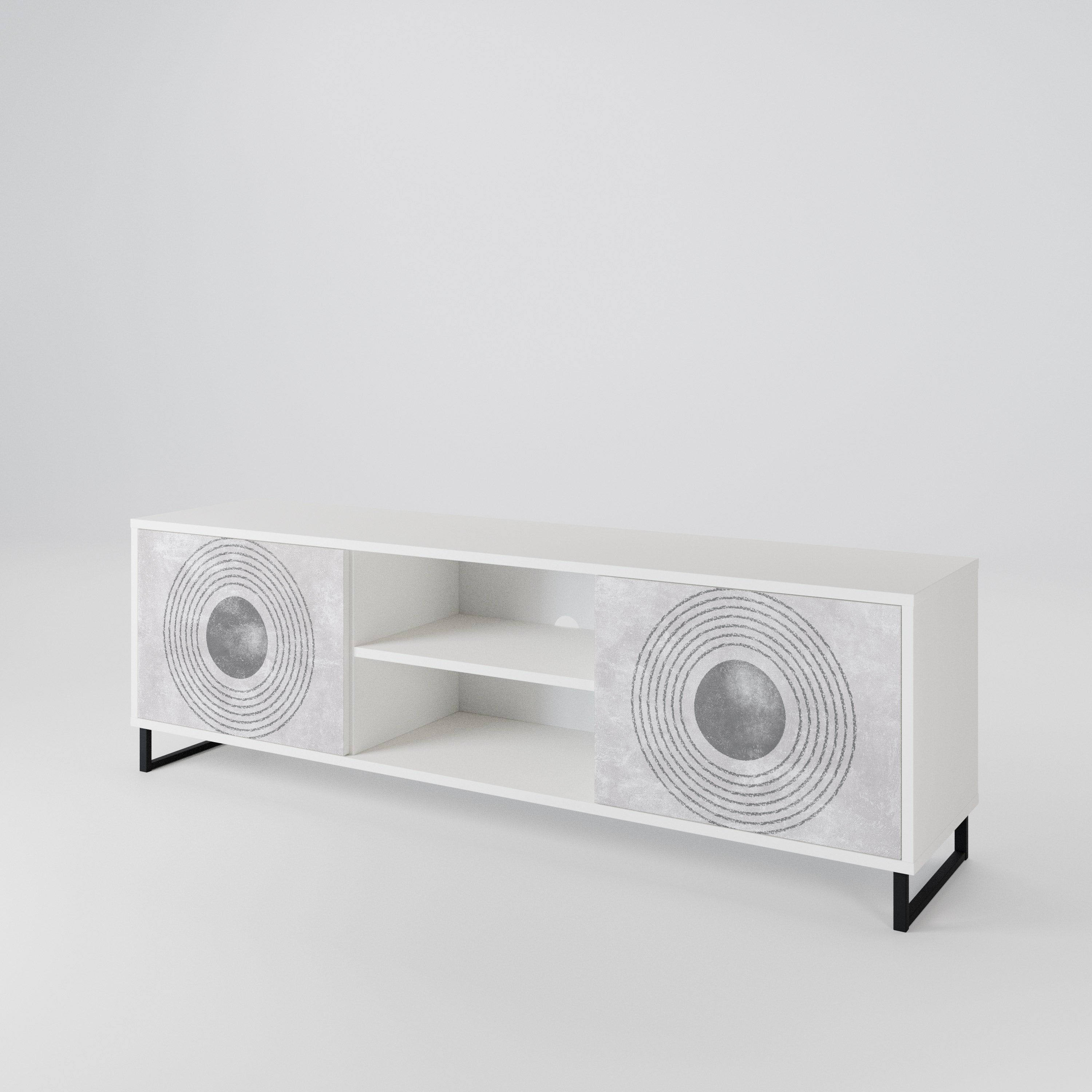 SOLID CIRCLES 2-türiges TV-Lowboard
