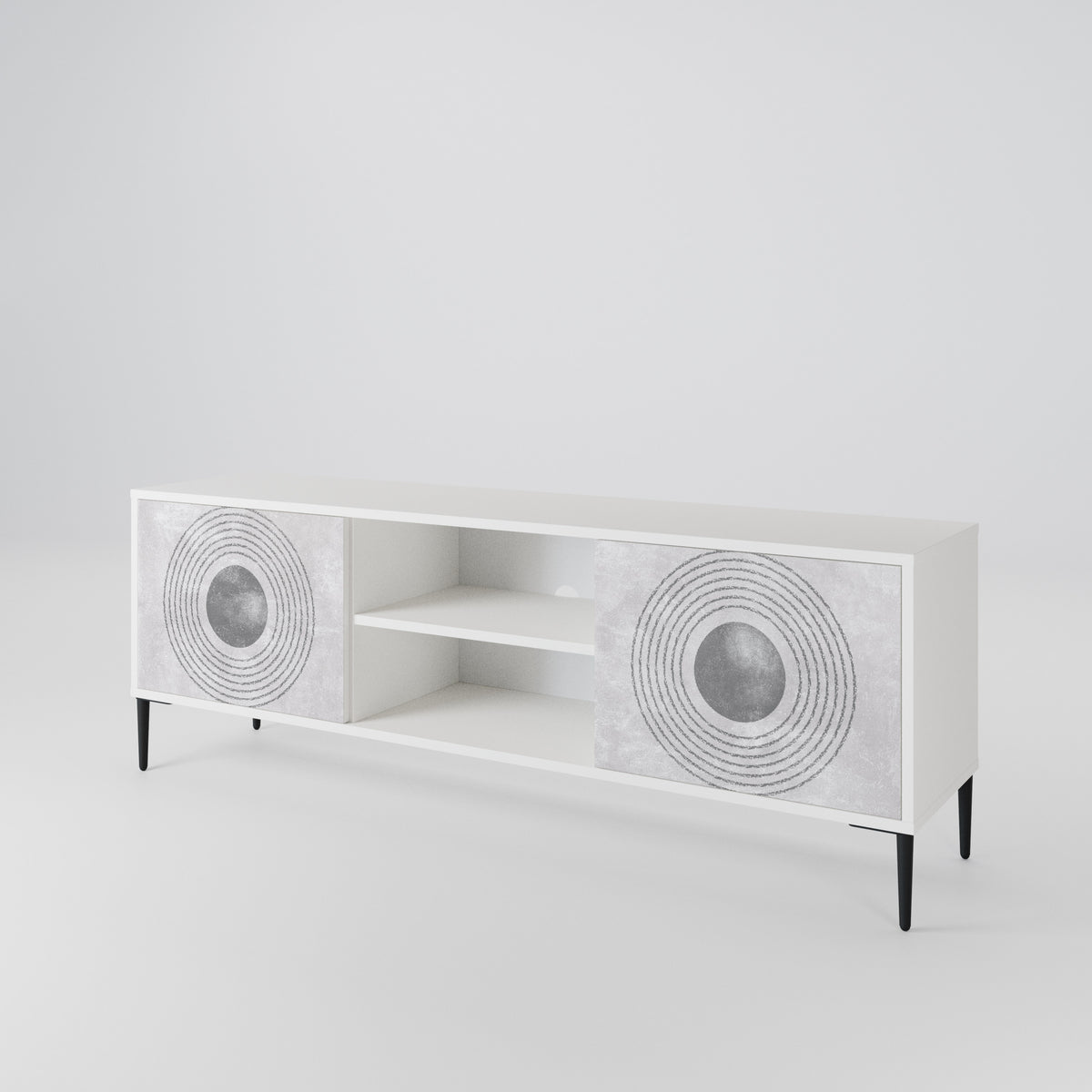 SOLID CIRCLES 2-Door TV Cabinet