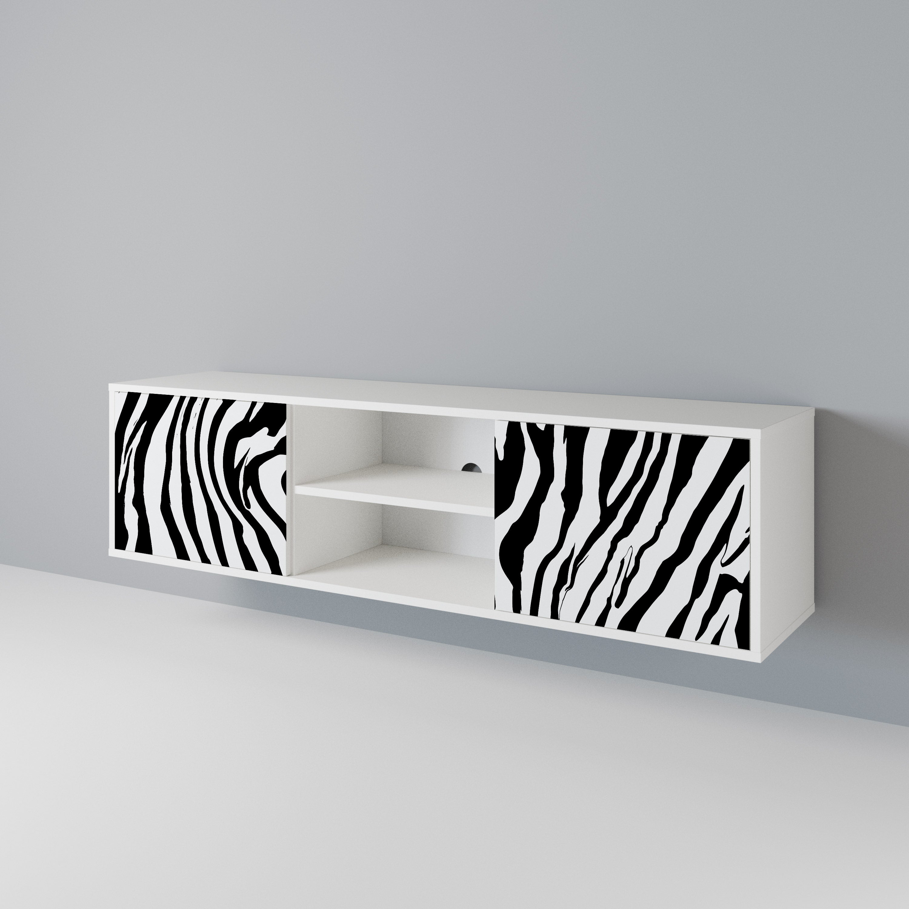 SPLENDID ZEBRA 2-türiges TV-Lowboard
