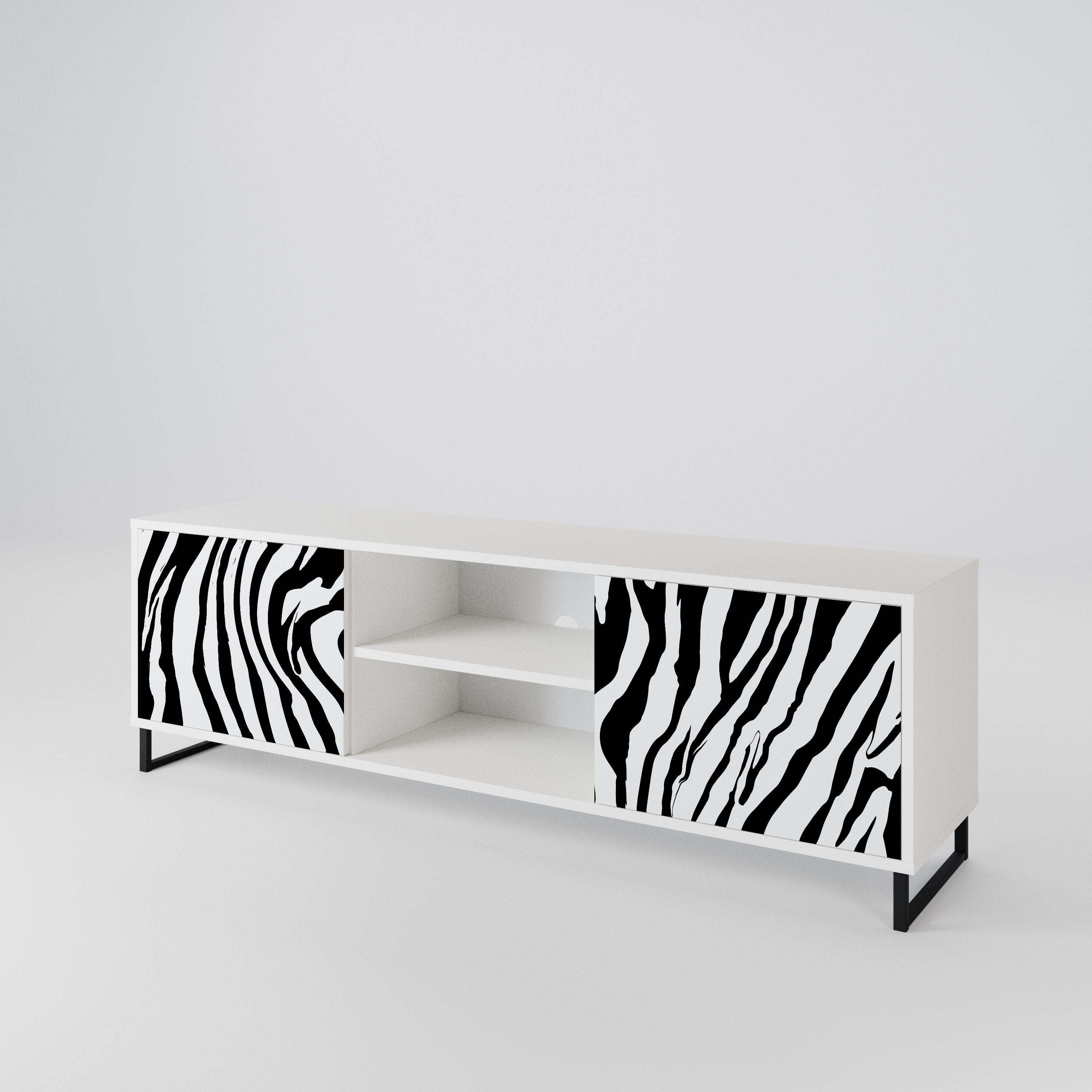 SPLENDID ZEBRA 2-türiges TV-Lowboard