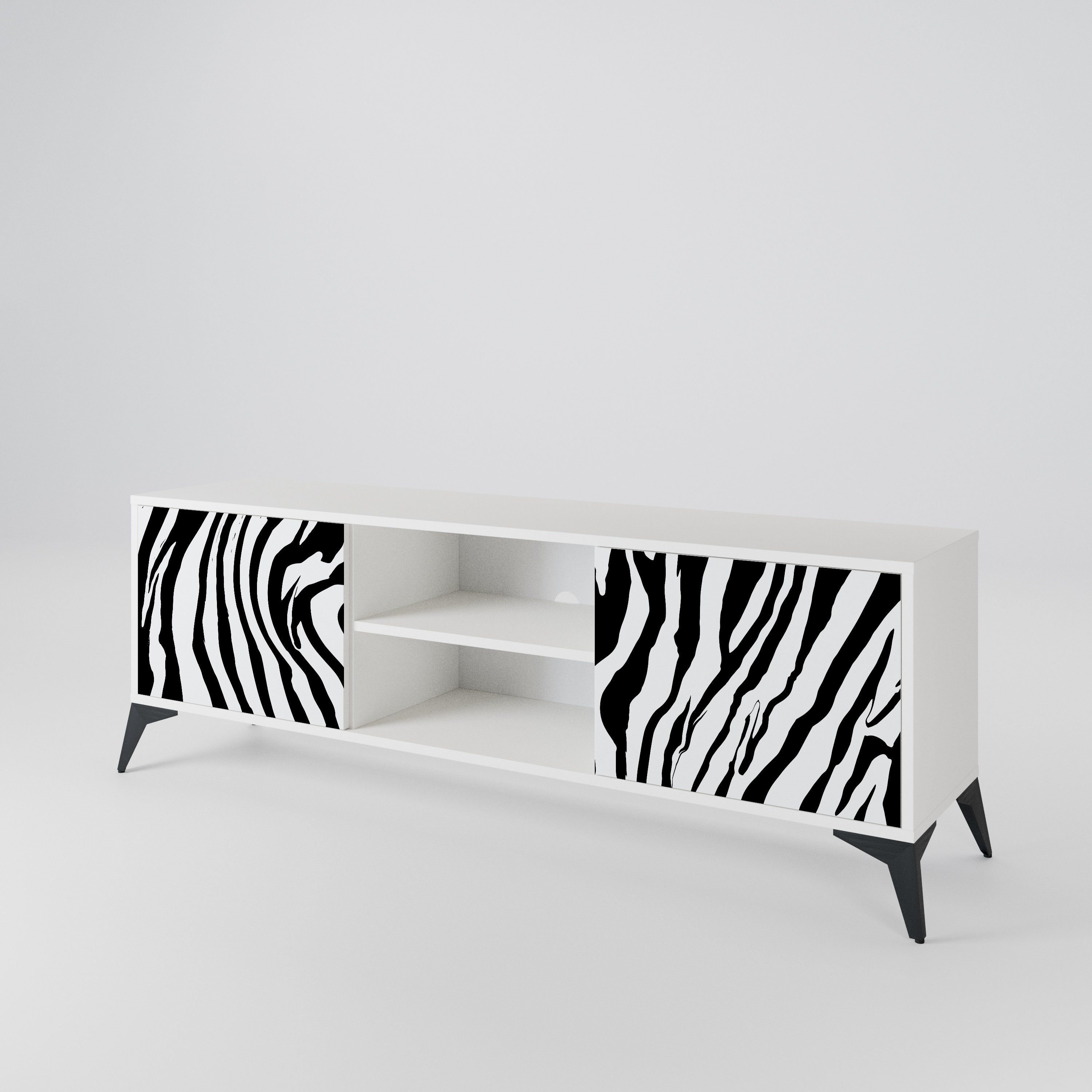 SPLENDID ZEBRA 2-türiges TV-Lowboard