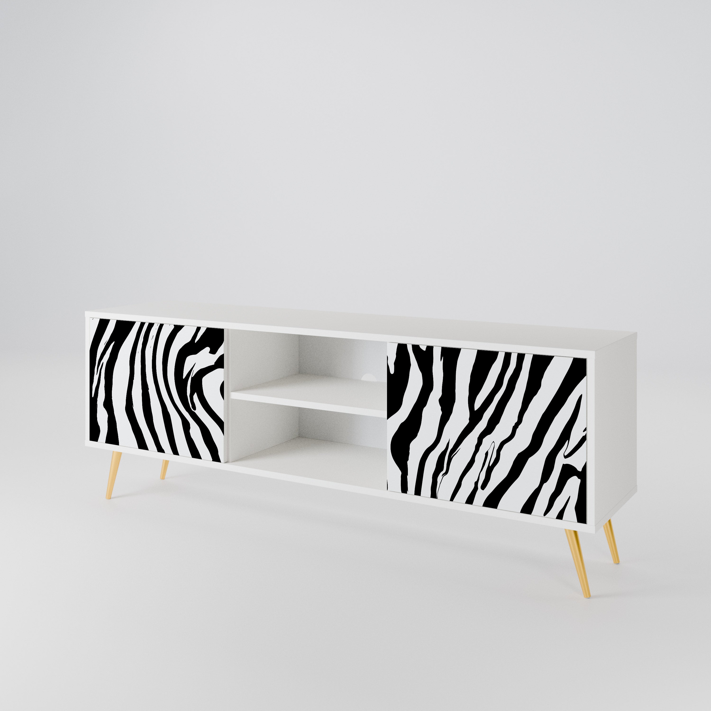 SPLENDID ZEBRA 2-türiges TV-Lowboard