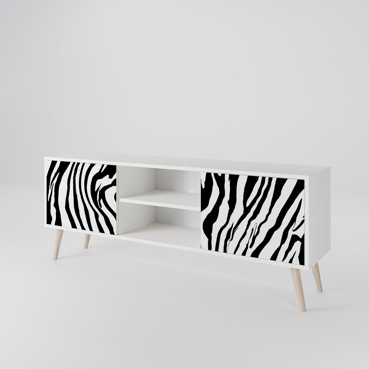 SPLENDID ZEBRA 2-türiges TV-Lowboard
