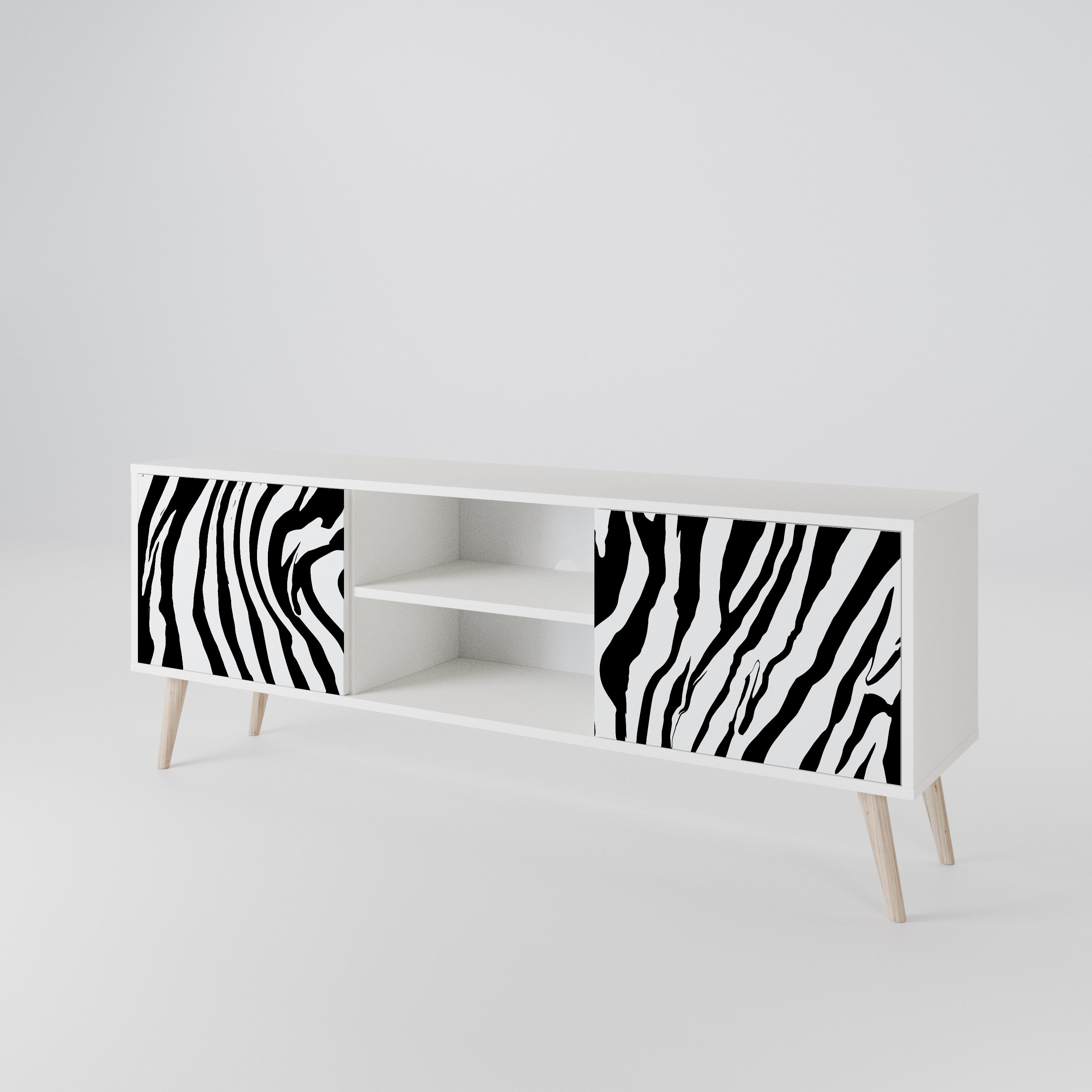 SPLENDID ZEBRA 2-türiges TV-Lowboard