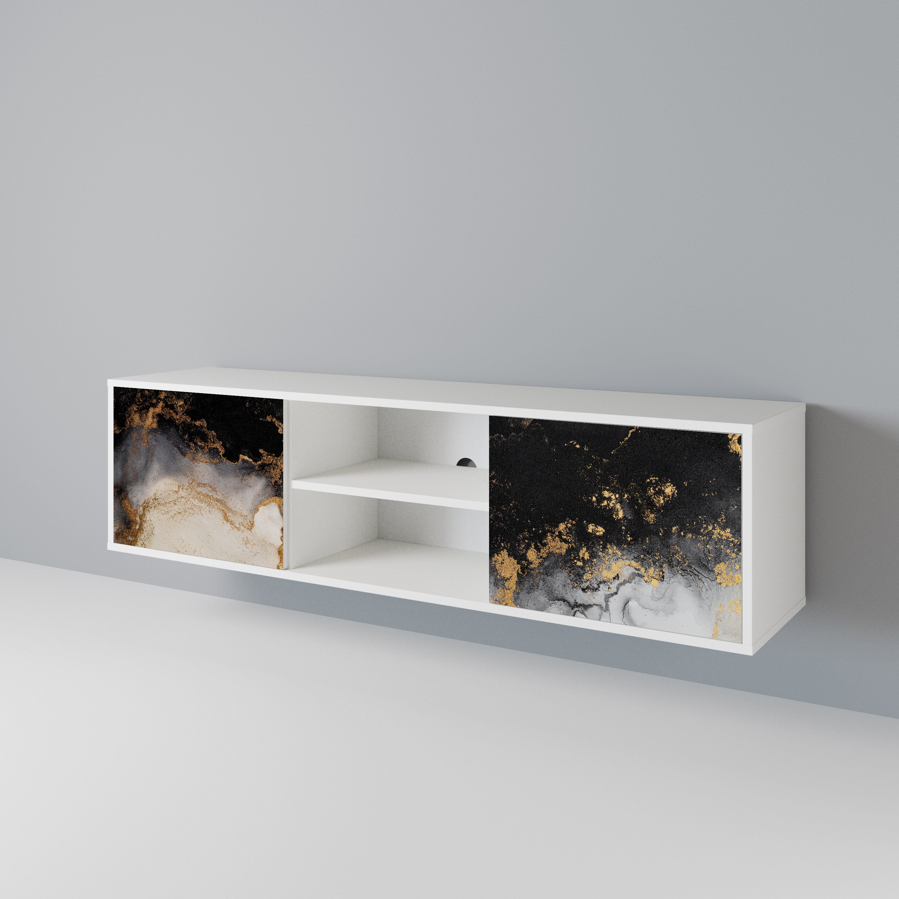 MARBLE OF TOMMORROW 2-türiges TV-Lowboard