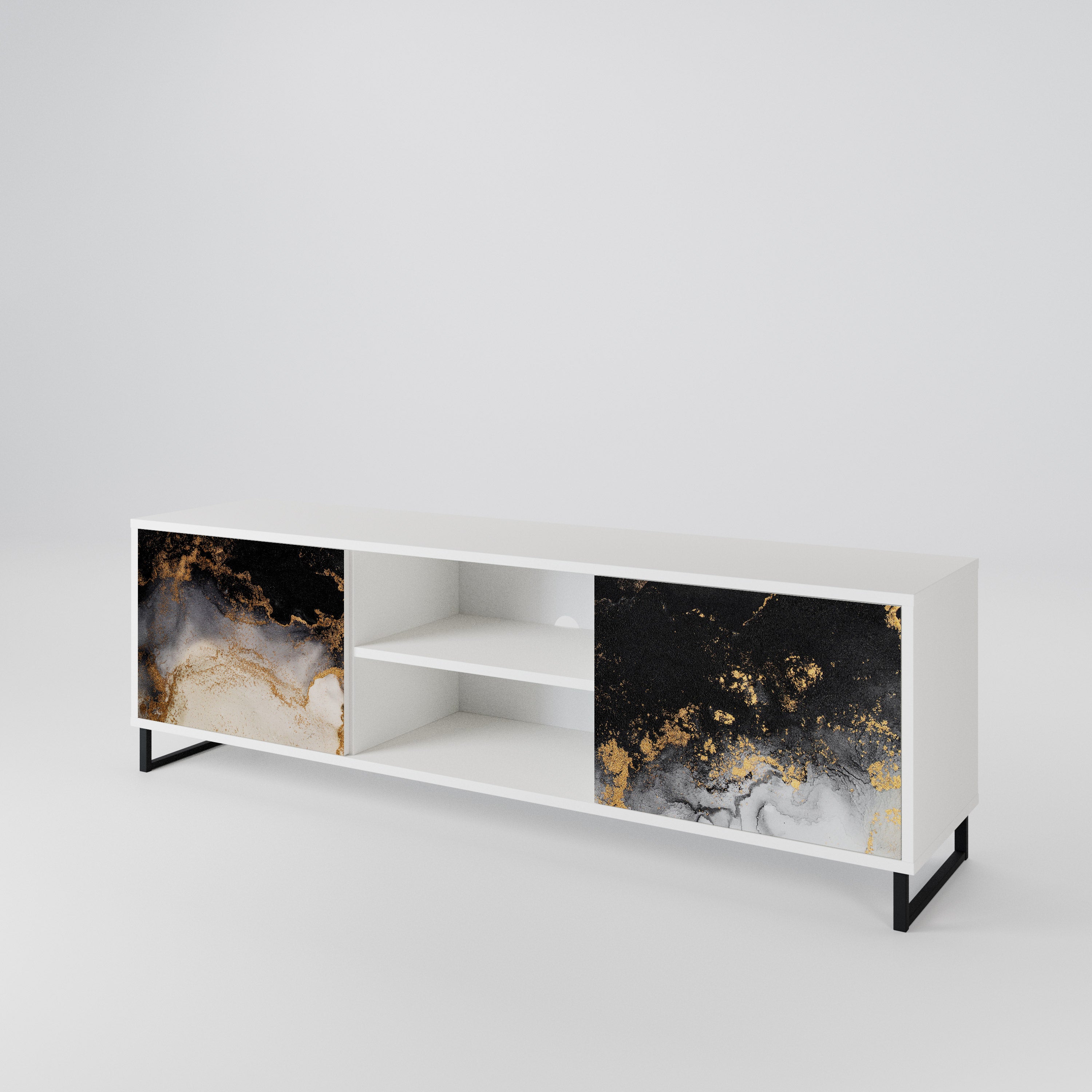 MARBLE OF TOMMORROW 2-türiges TV-Lowboard