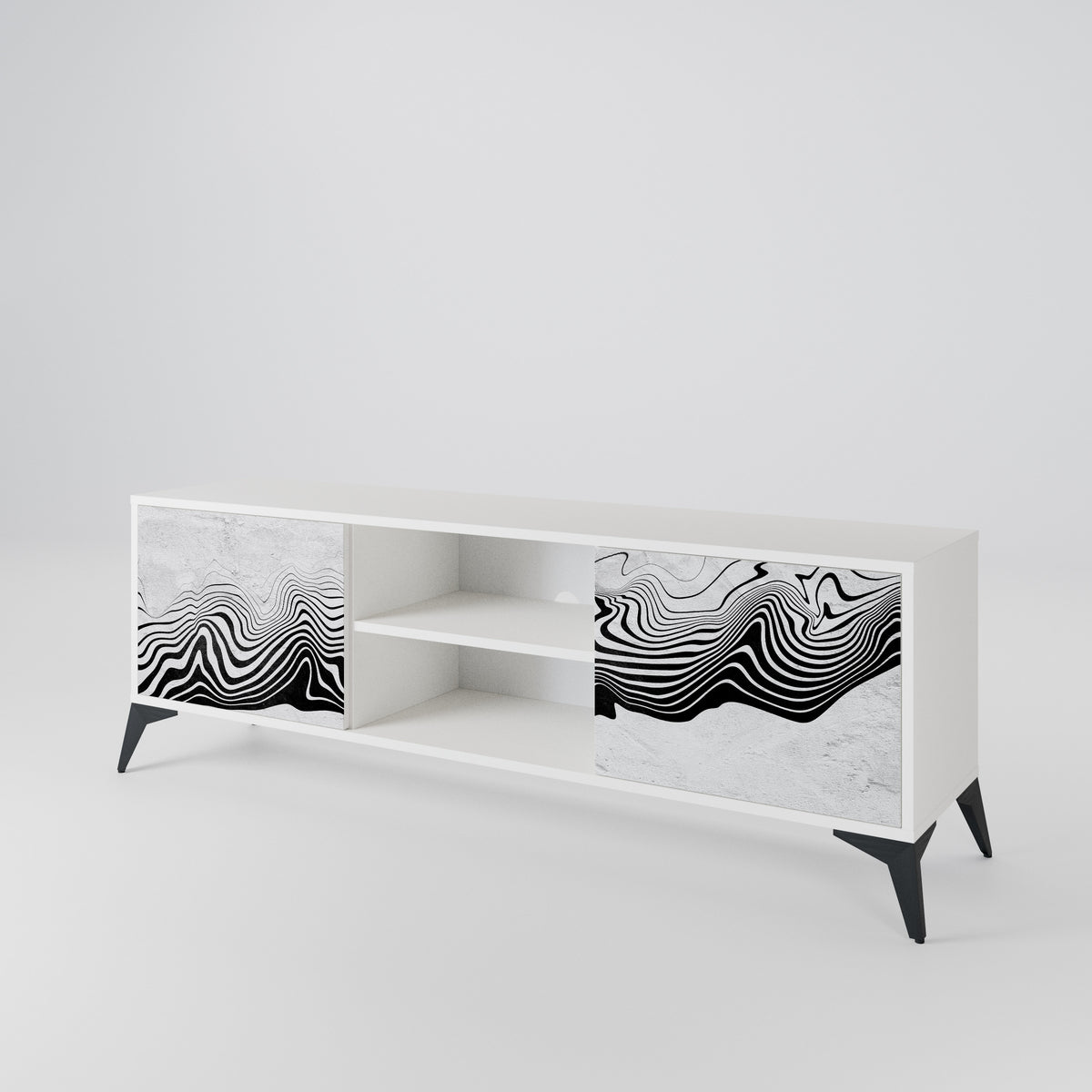 MONOCHROME MIRAGE 2-türiges TV-Lowboard