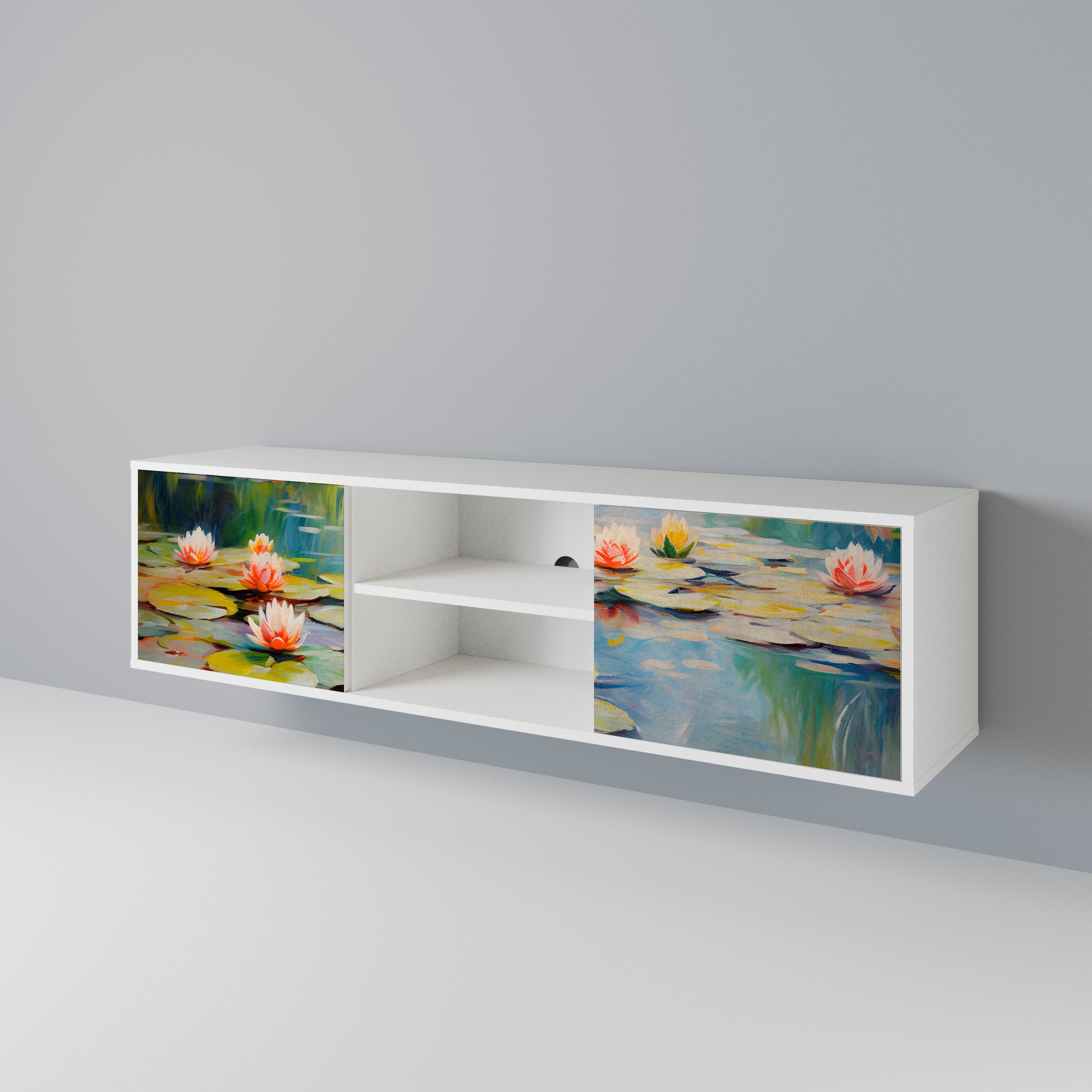 BLOOMING WATERS 2-türiges TV-Lowboard