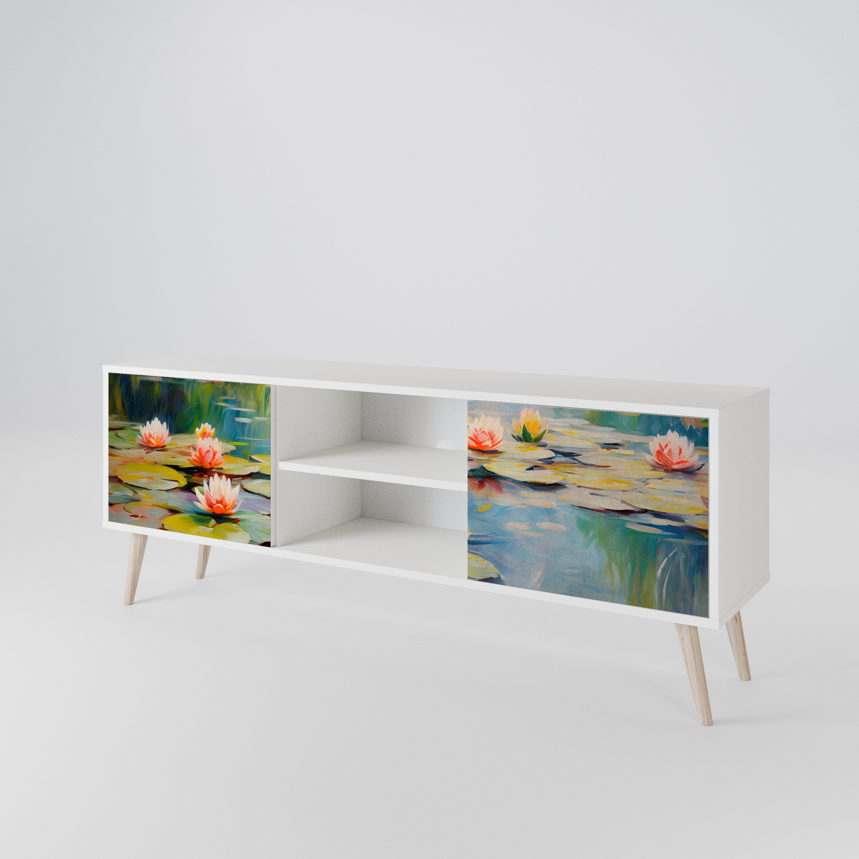 BLOOMING WATERS 2-türiges TV-Lowboard