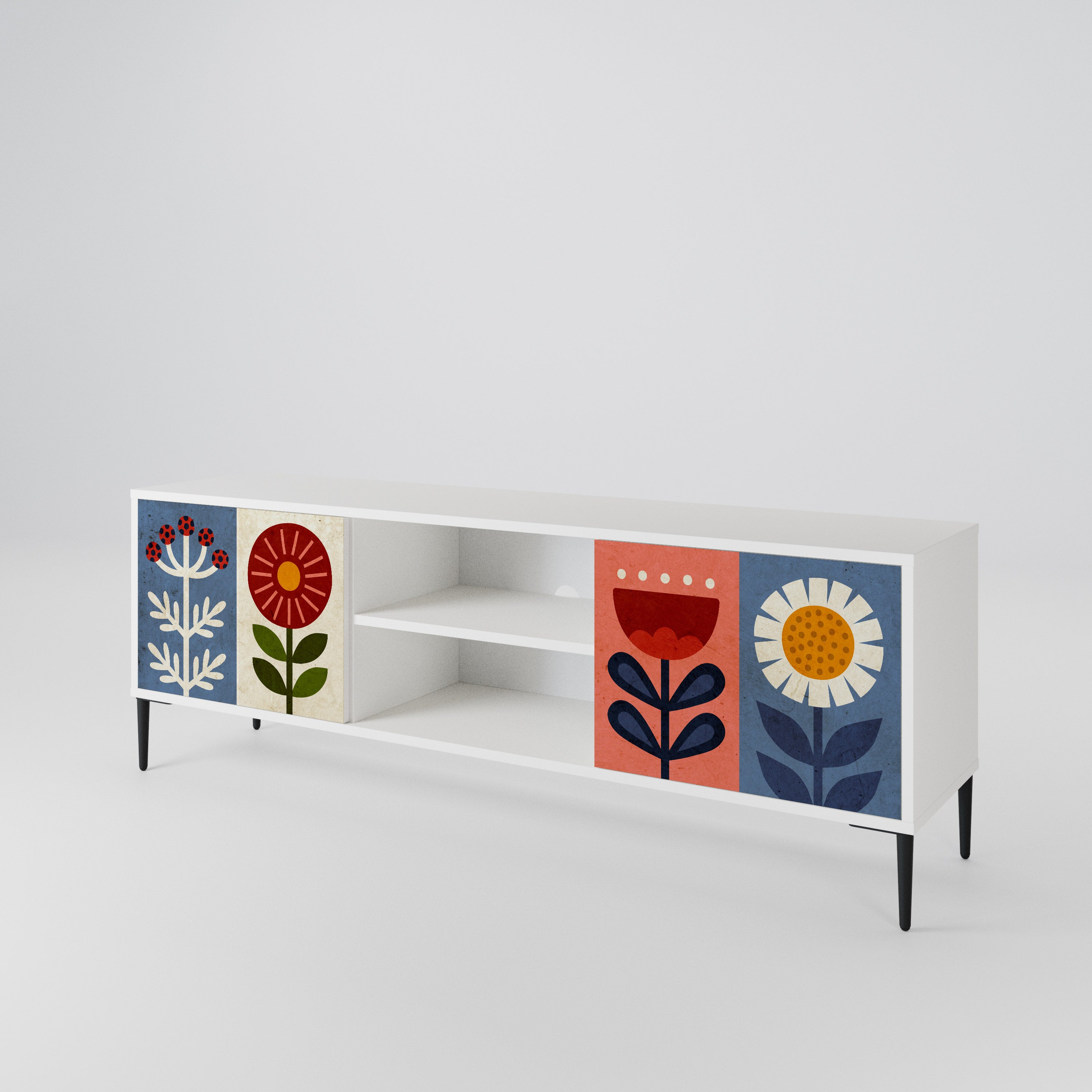 SCANDIC FLOWERET 2-türiges TV-Lowboard