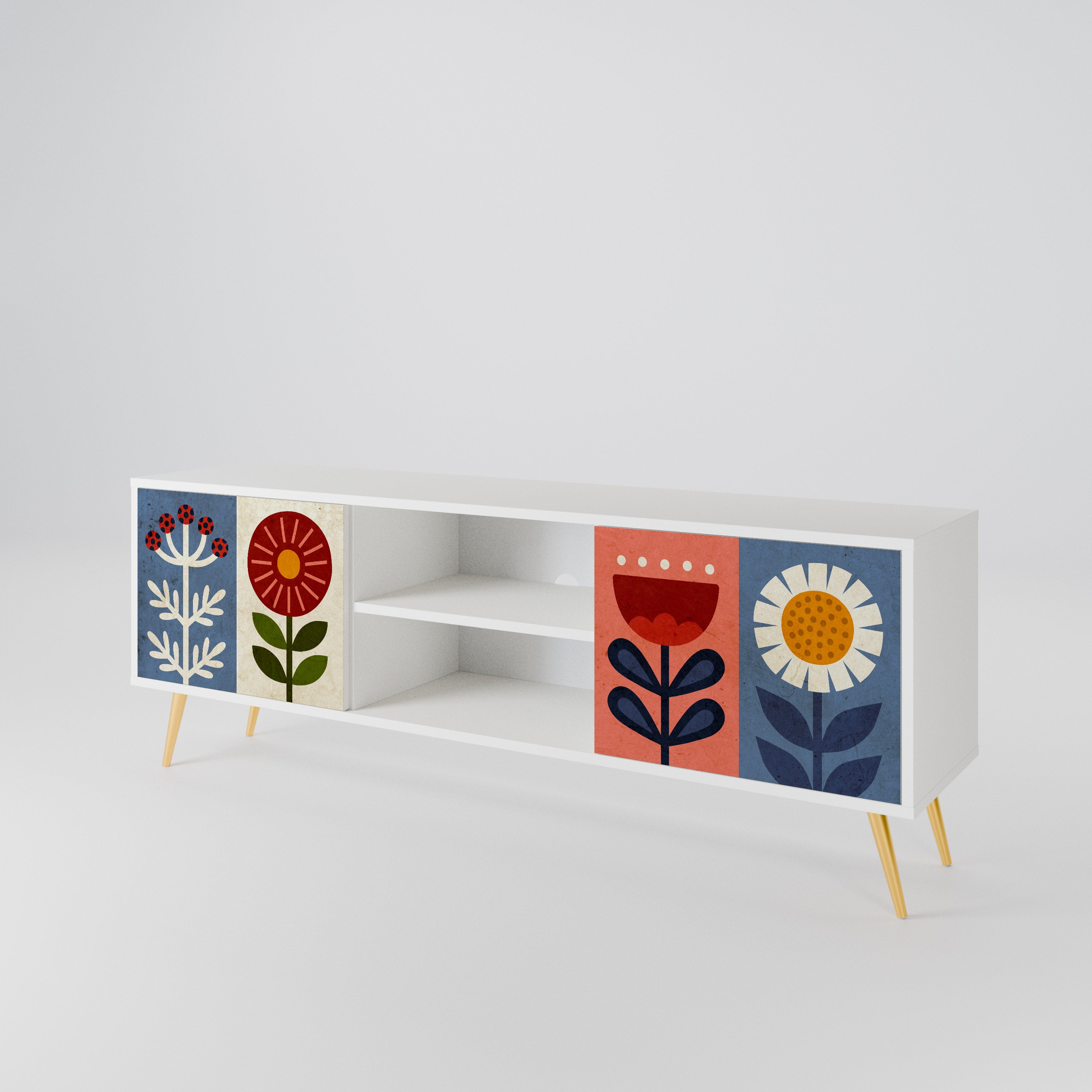 SCANDIC FLOWERET 2-türiges TV-Lowboard