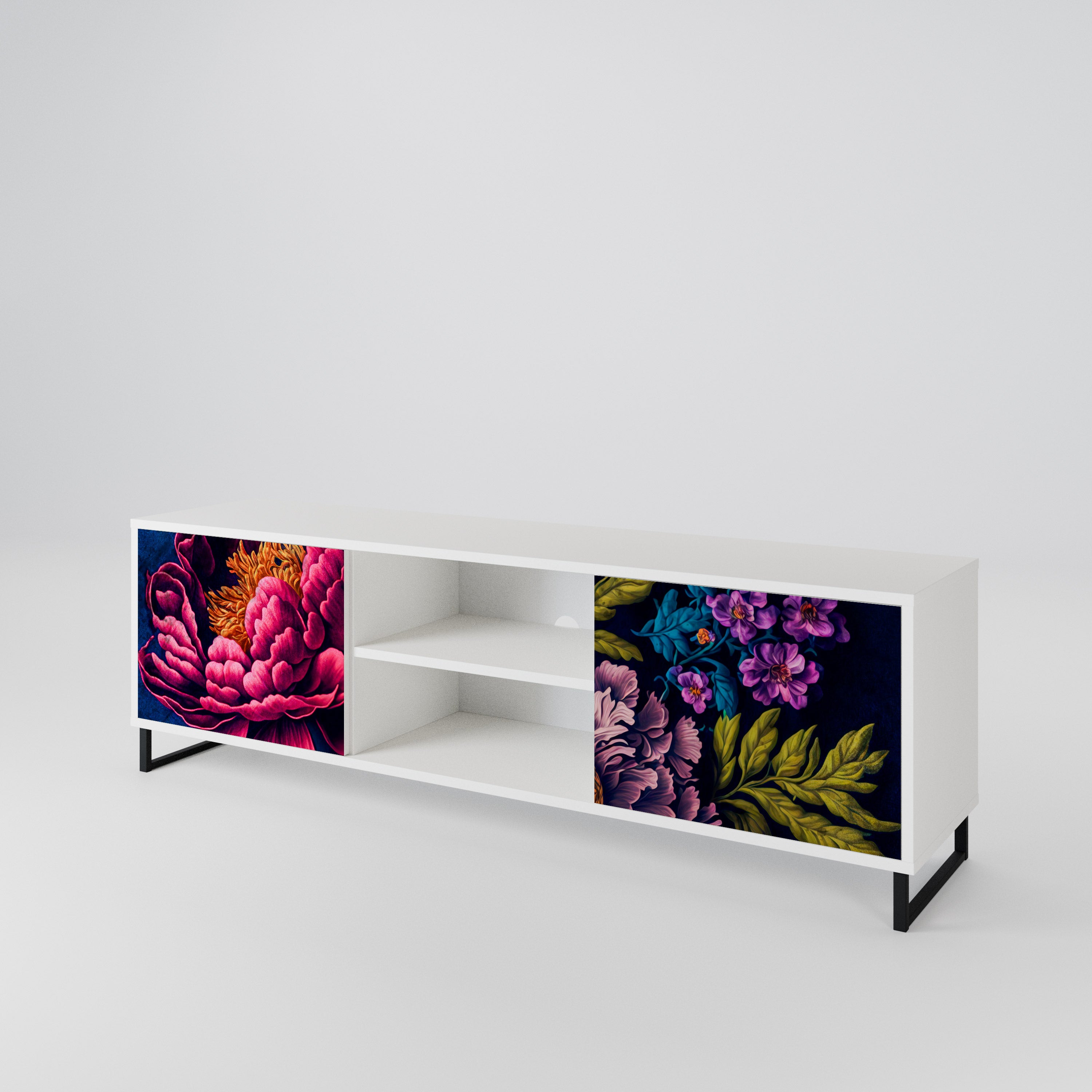 BLOOMING ELEGANCE 2-türiges TV-Lowboard