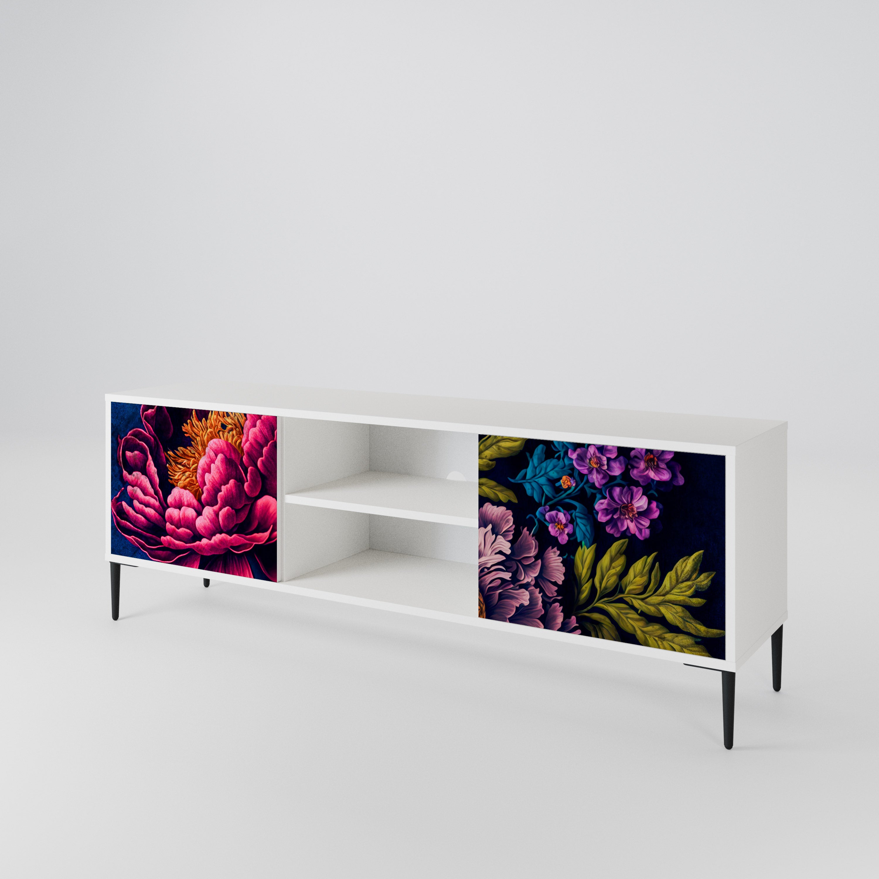 BLOOMING ELEGANCE 2-türiges TV-Lowboard