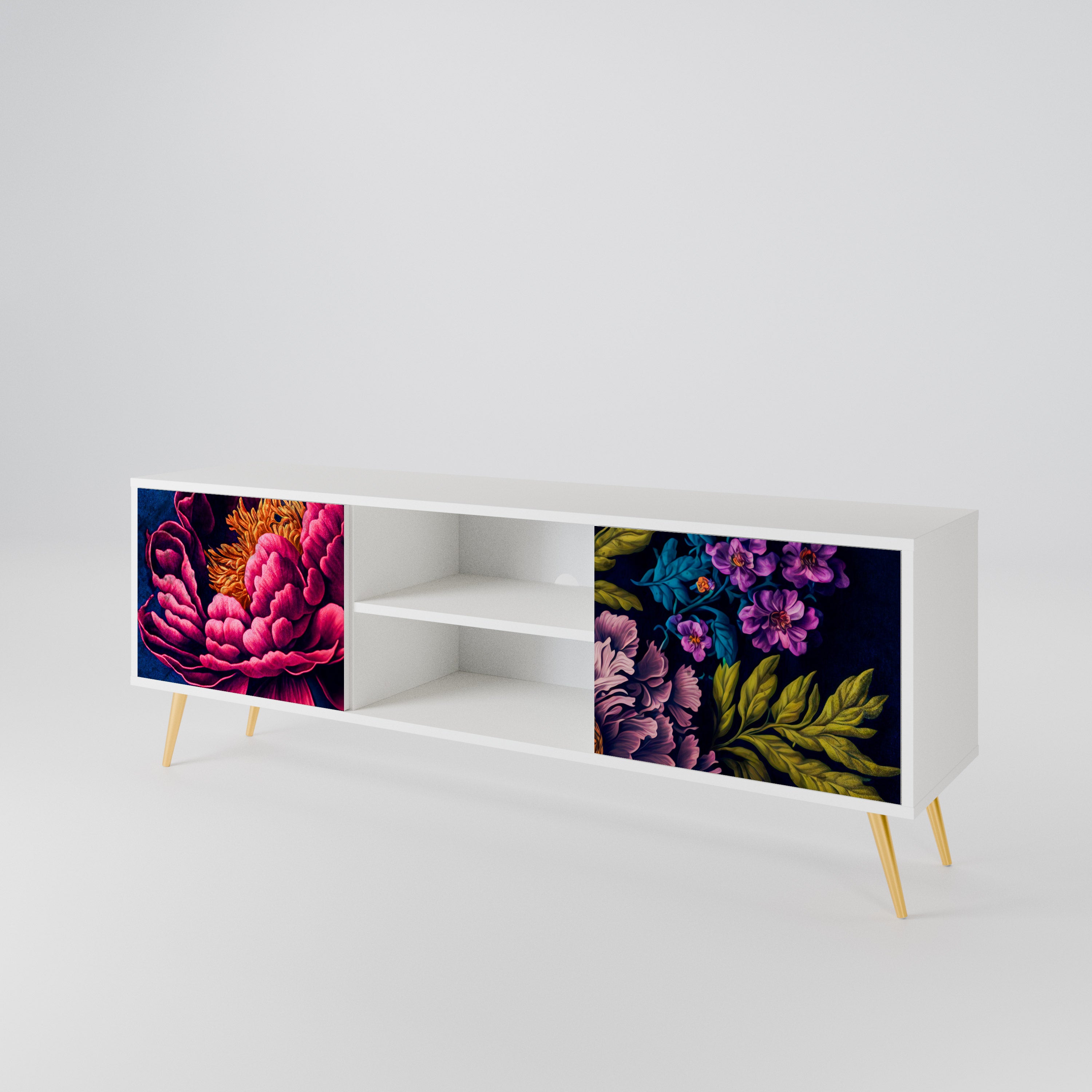 BLOOMING ELEGANCE 2-türiges TV-Lowboard