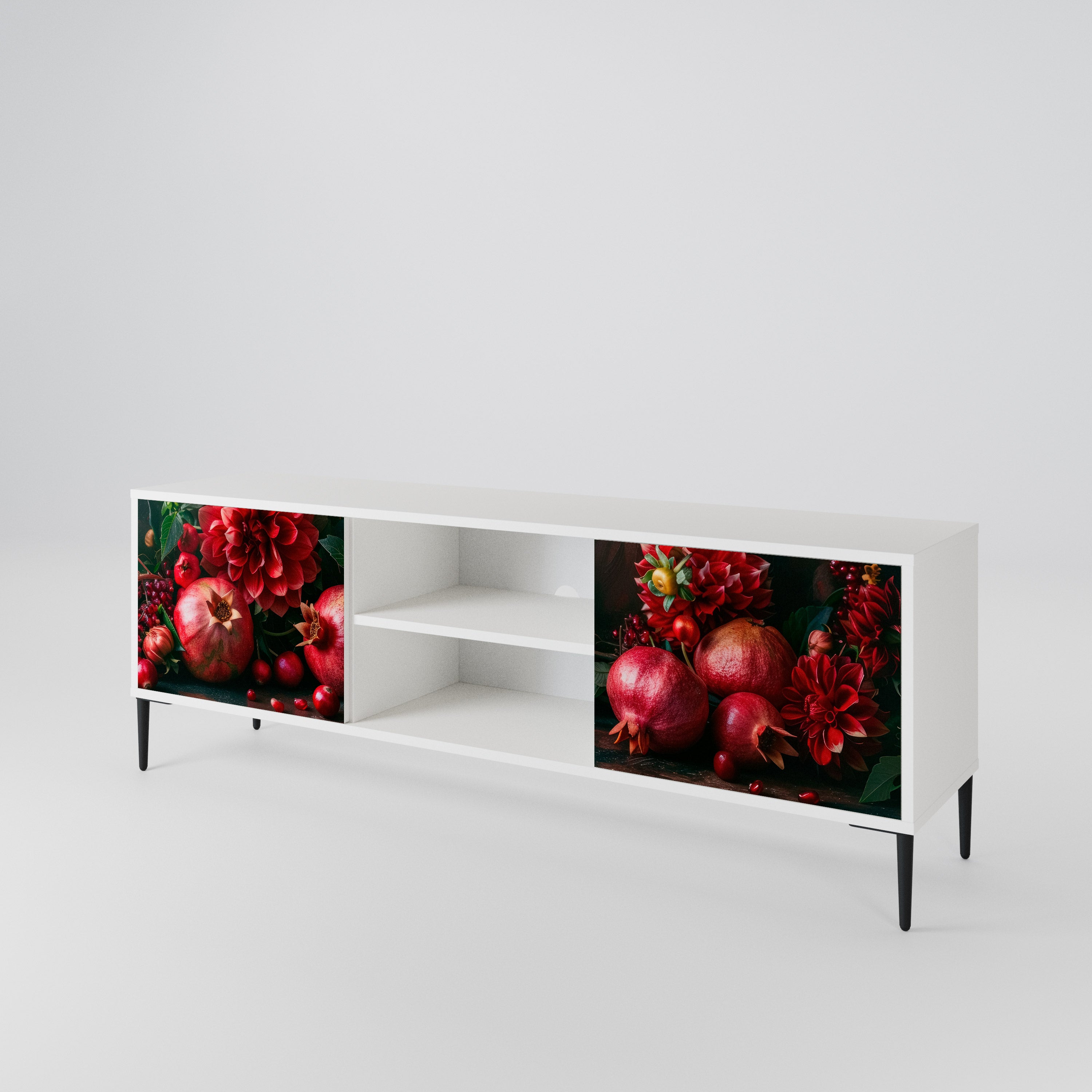 DAHLIAS AND POMEGRANATES 2-türiges TV-Lowboard