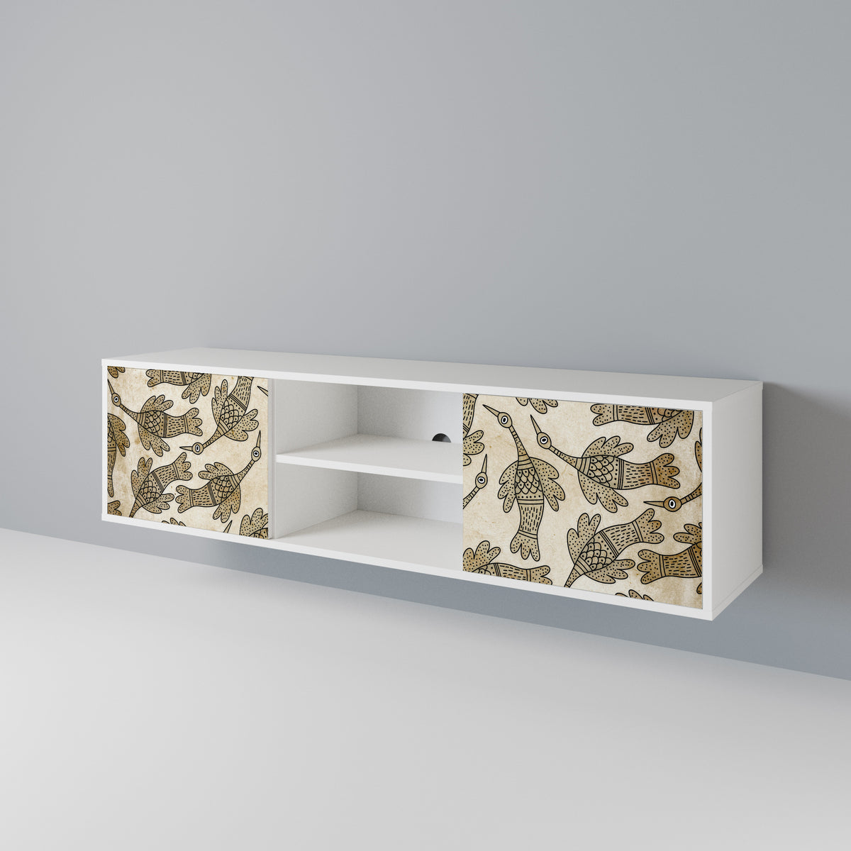 ALMONDINE SONGBIRD 2-Door TV Cabinet