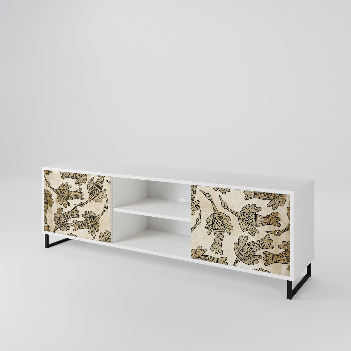 ALMONDINE SONGBIRD 2-Door TV Cabinet