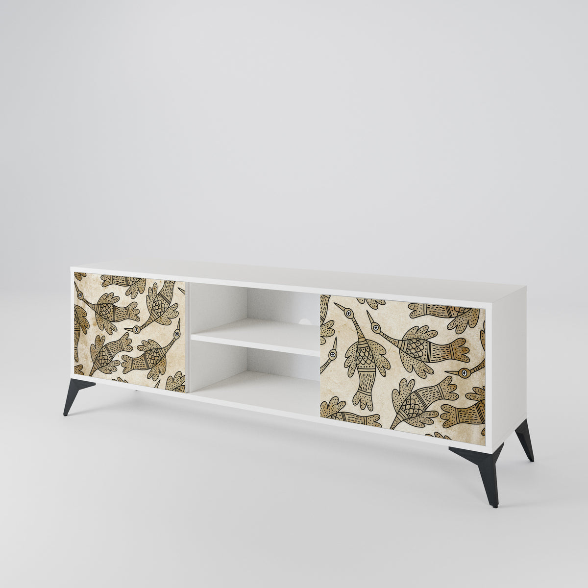 ALMONDINE SONGBIRD 2-Door TV Cabinet