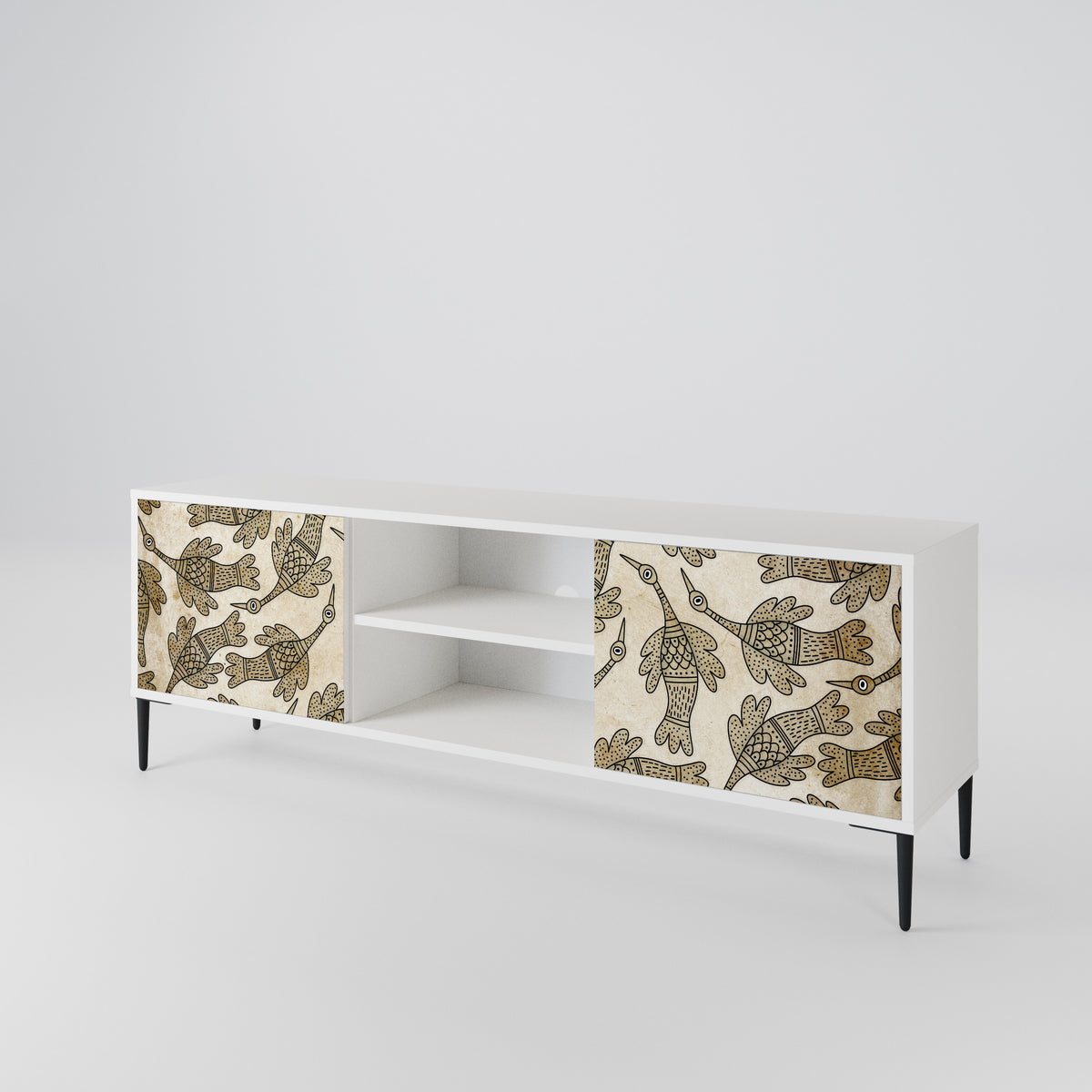 ALMONDINE SONGBIRD 2-Door TV Cabinet